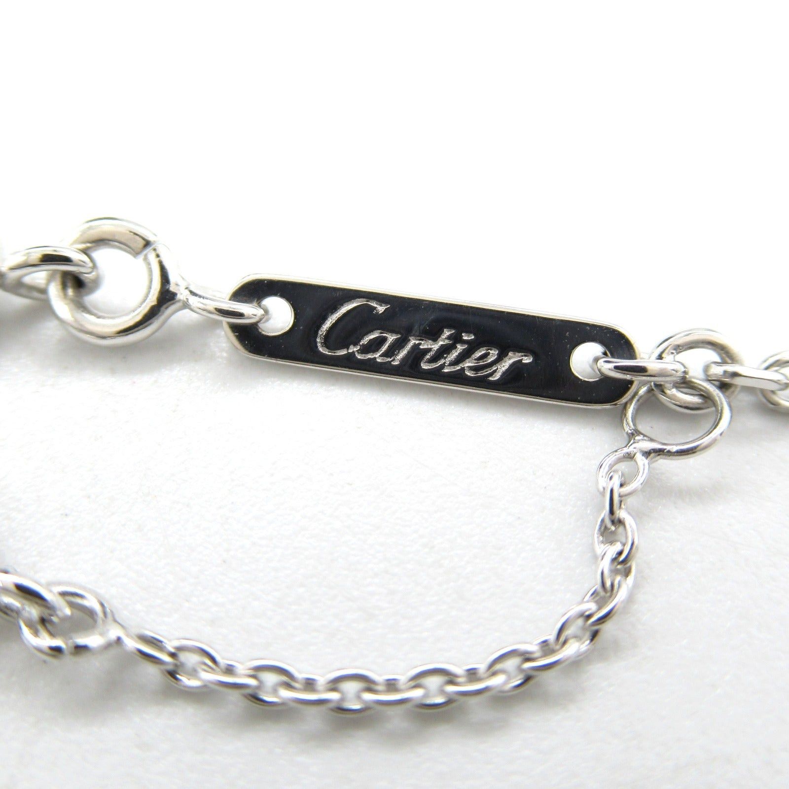 Cartier Cartier C Heart Necklace K18Wg (White Gold) Silver Size ONE SIZE - 5 Thumbnail