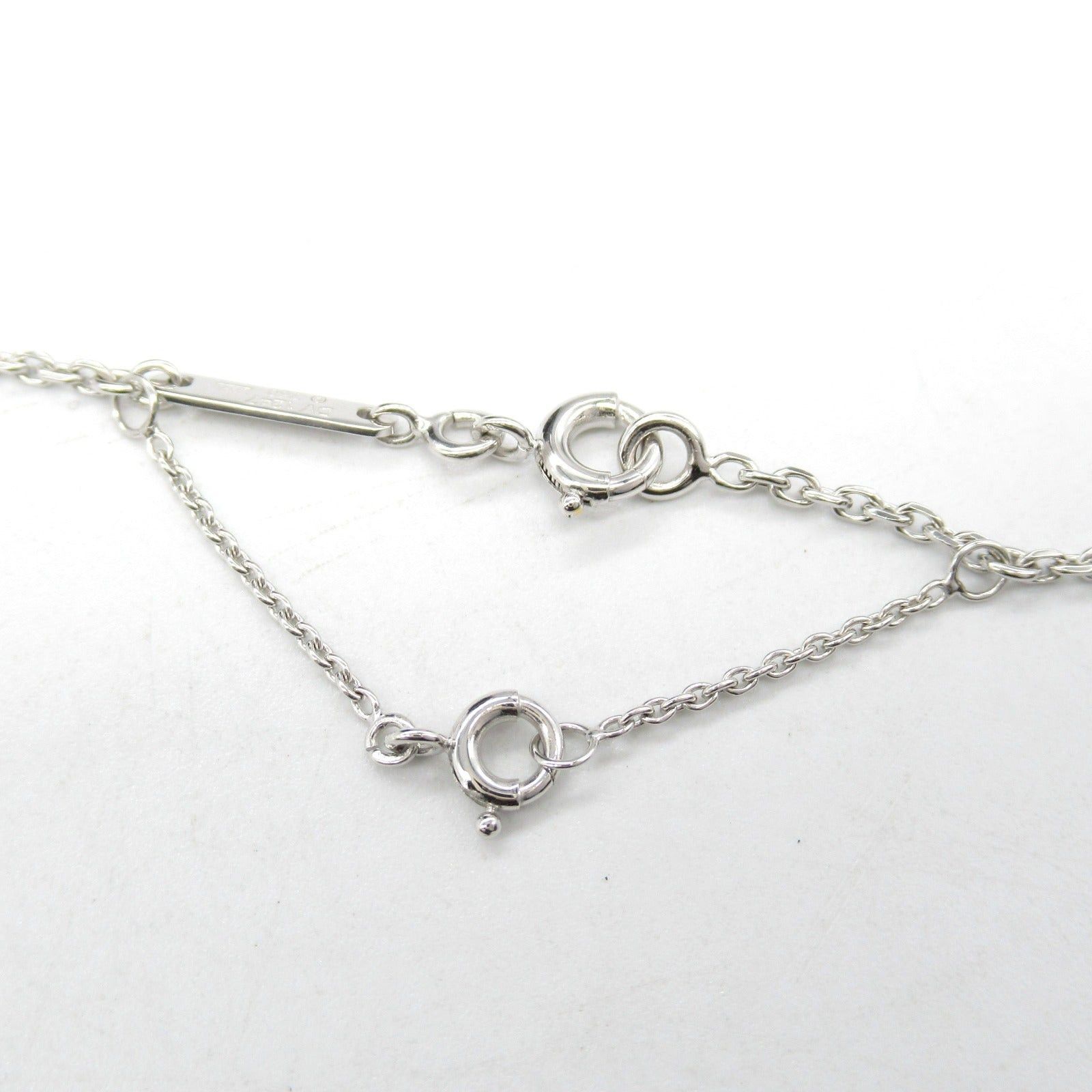 Cartier Cartier C Heart Necklace K18Wg (White Gold) Silver Size ONE SIZE - 4 Thumbnail