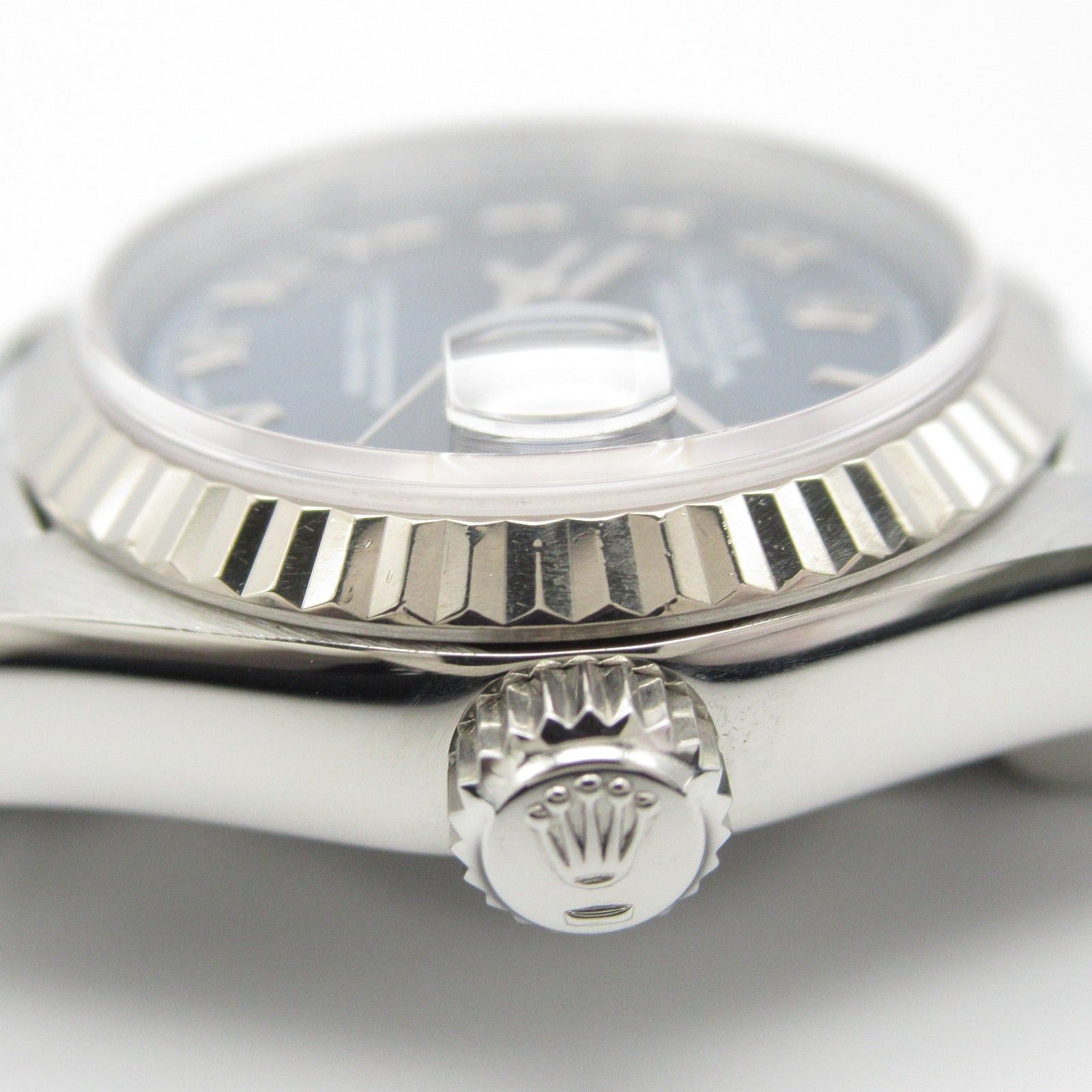 Rolex Rolex Datejust R Number Women Watch Automatic Winding K18Wg (White Gold) Stainless Steel Blue Ro Size ONE SIZE - 10 Thumbnail