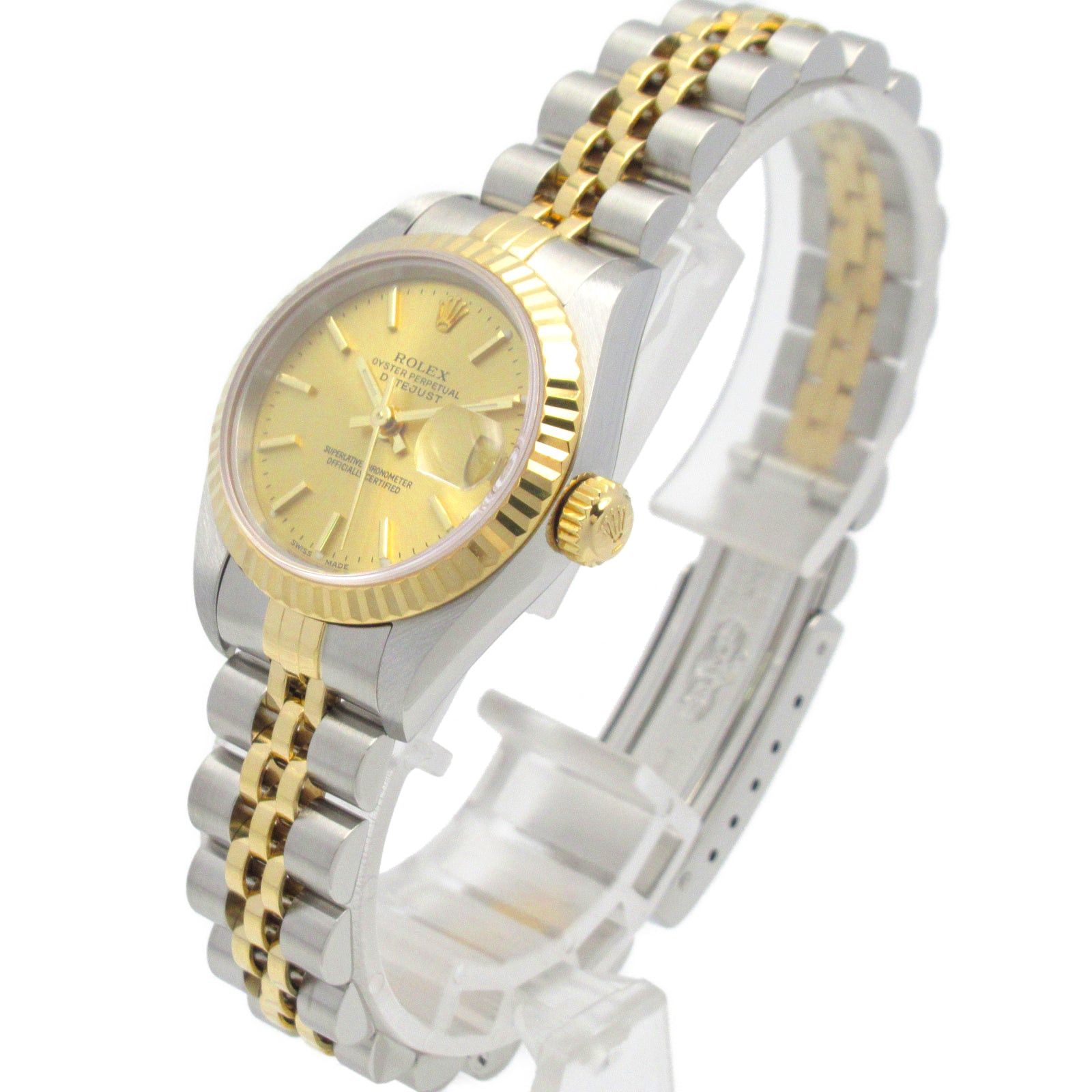 Rolex Rolex Datejust P Women Watch Automatic Winding K18 (Yellow Gold) Stainless Steel Gold Ch/Ba Size ONE SIZE - 2 Thumbnail