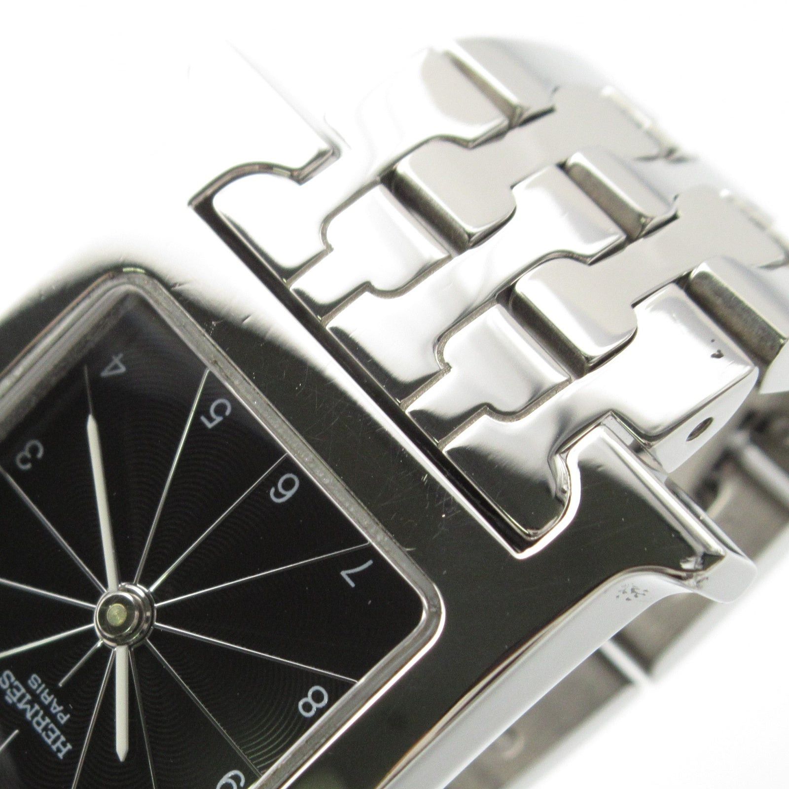 Hermes Hermes H Watch Women Quartz Stainless Steel Black Size ONE SIZE - 12 Thumbnail