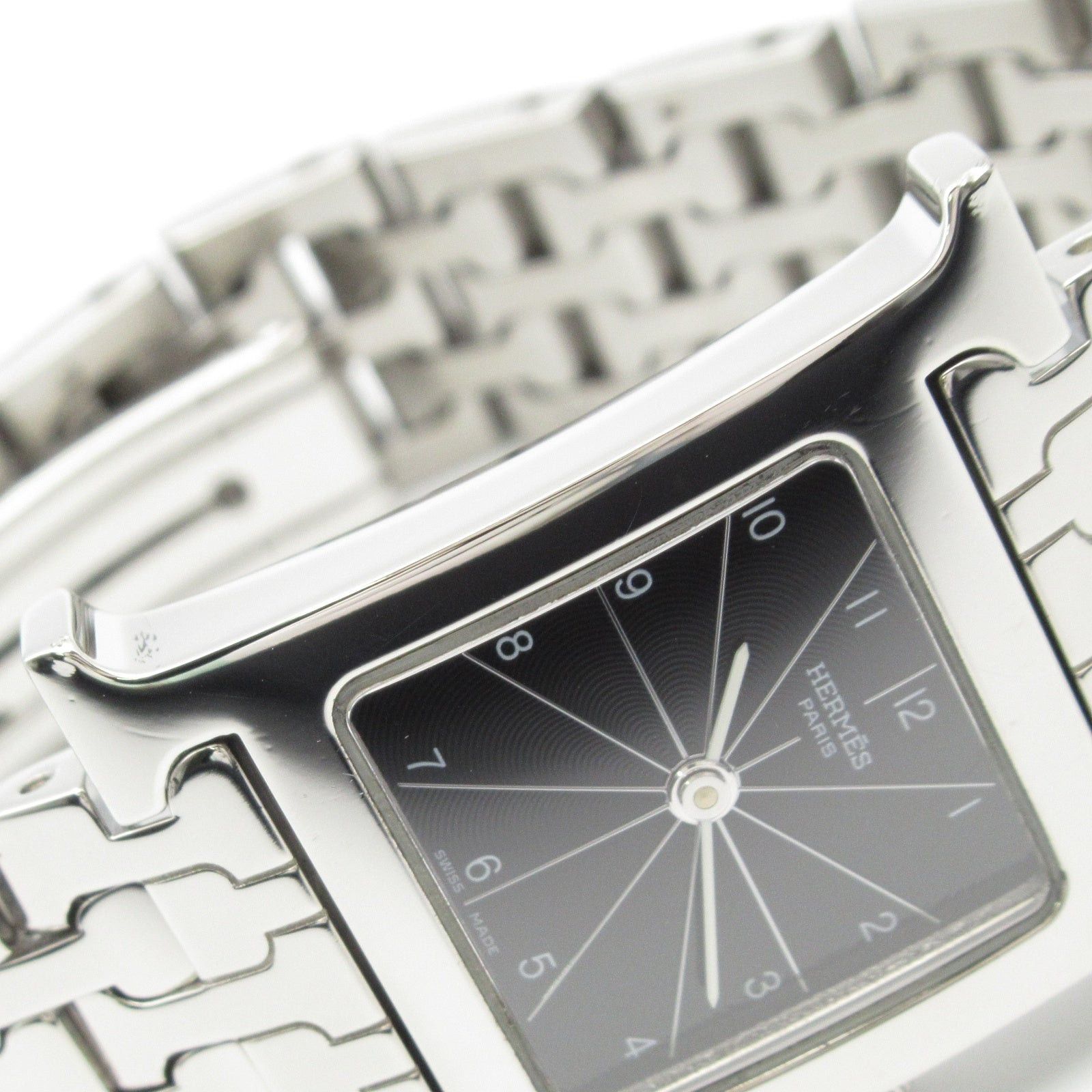 Hermes Hermes H Watch Women Quartz Stainless Steel Black Size ONE SIZE - 11 Thumbnail