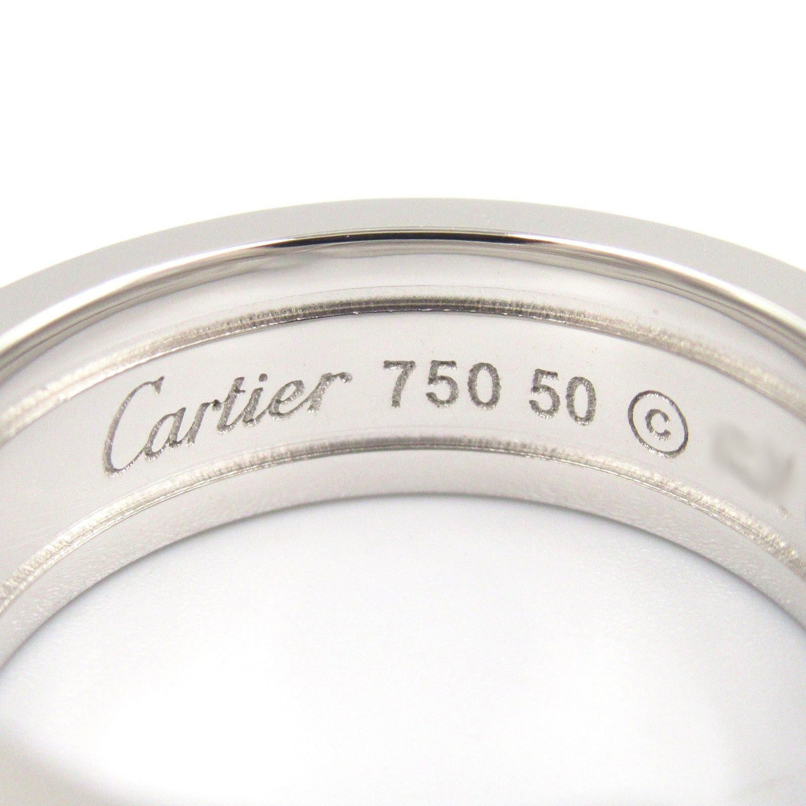 Cartier Cartier C2 Small Ring K18Wg (White Gold) Silver Size ONE SIZE - 4 Thumbnail