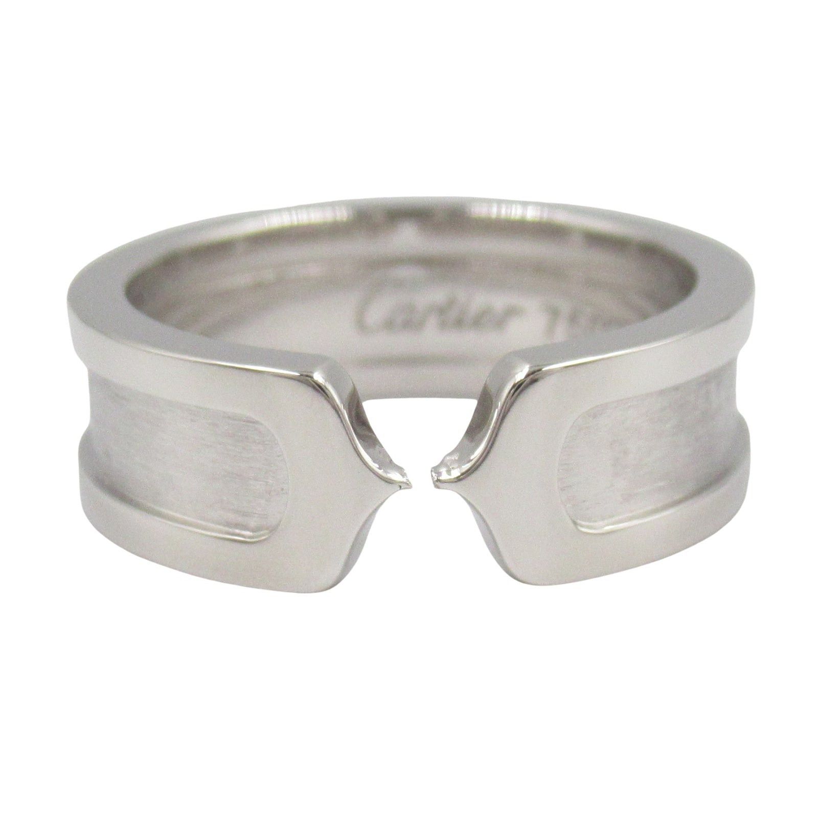 Cartier Cartier C2 Small Ring K18Wg (White Gold) Silver Size ONE SIZE - 2 Thumbnail