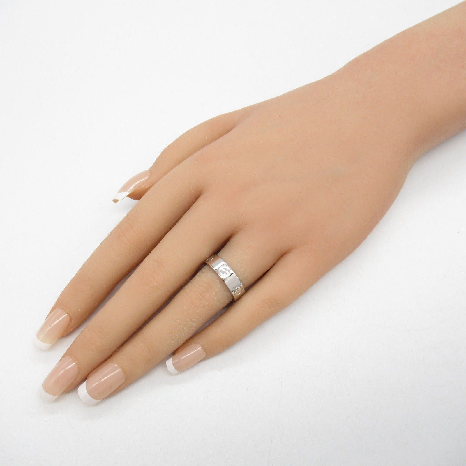 Cartier Cartier Love Ring K18Wg (White Gold) Silver Size ONE SIZE - 7 Thumbnail