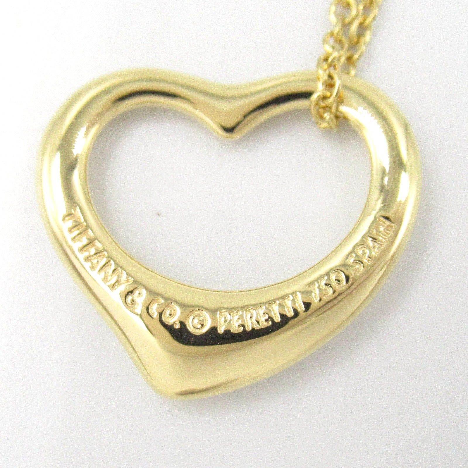 Tiffany & Co. Tiffany Co Open Heart Necklace K18 (Yellow Gold) Gold Size ONE SIZE - 4 Thumbnail