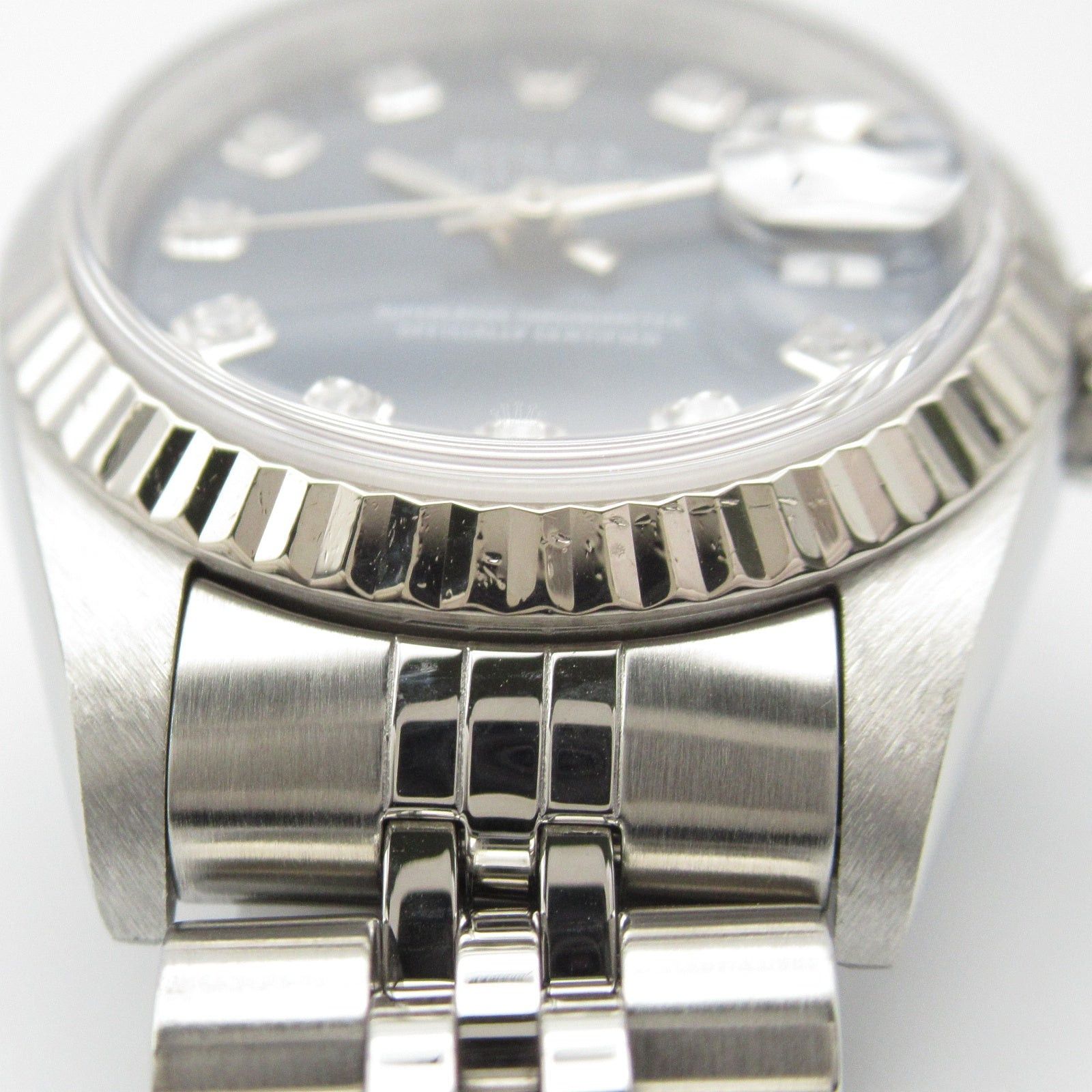 Rolex Rolex Datejust 10P Diamond A Women Watch Automatic Winding K18Wg (White Gold) Stainless Steel Blue Np Size ONE SIZE - 13 Thumbnail