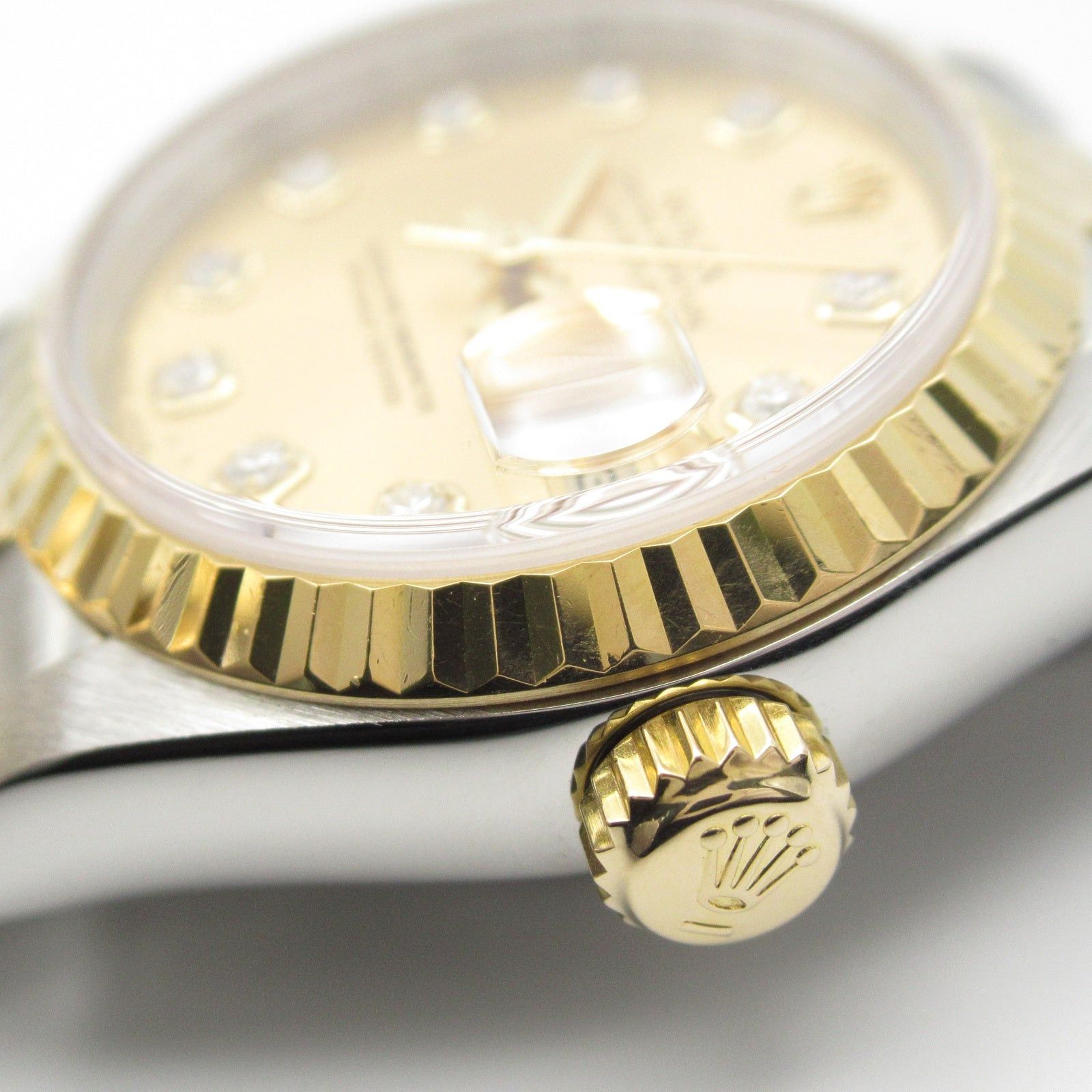 Rolex Rolex Datejust 10P Diamond A Women Watch Automatic Winding K18 (Yellow Gold) Stainless Steel Gold Ch/Np Size ONE SIZE - 11 Thumbnail