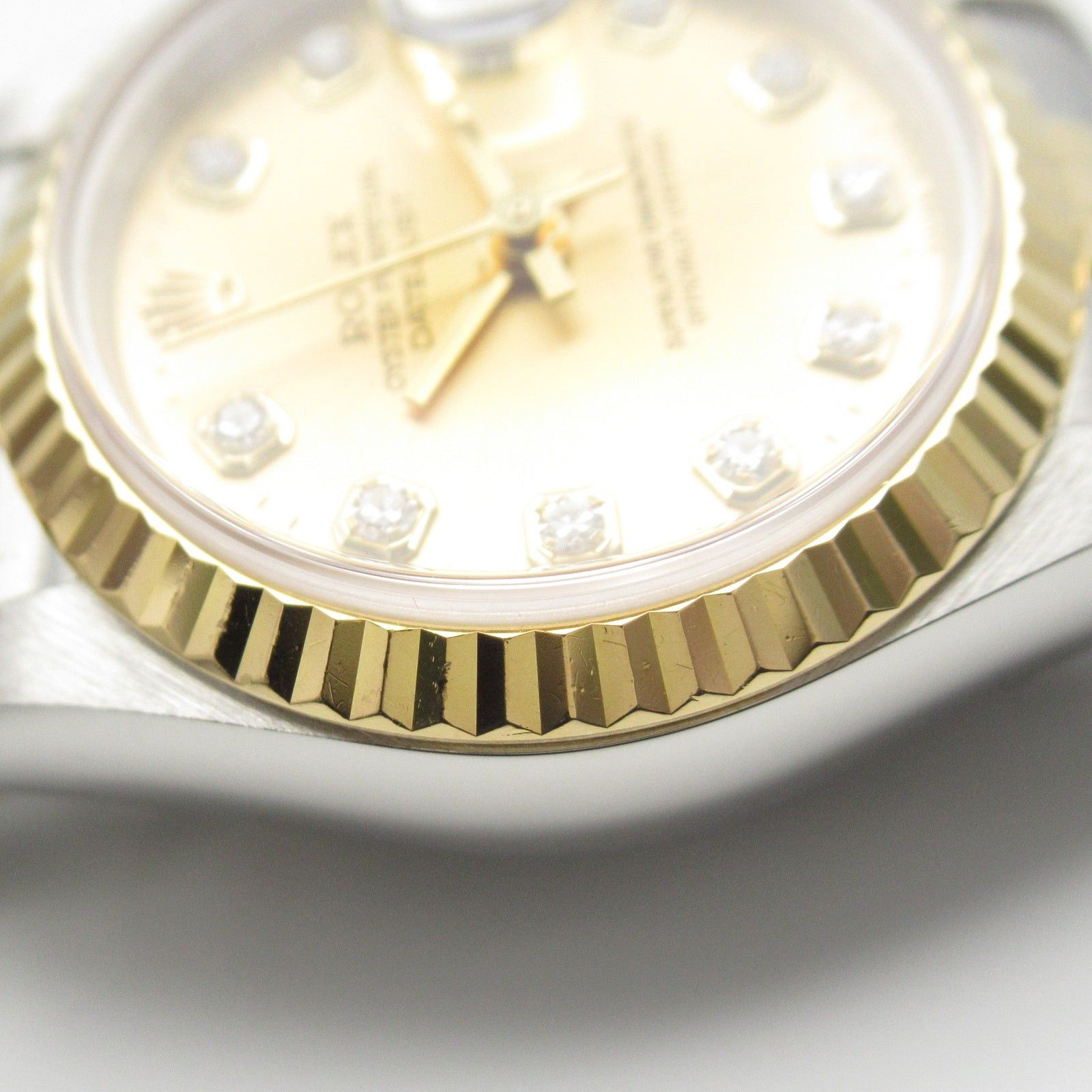 Rolex Rolex Datejust 10P Diamond A Women Watch Automatic Winding K18 (Yellow Gold) Stainless Steel Gold Ch/Np Size ONE SIZE - 10 Thumbnail