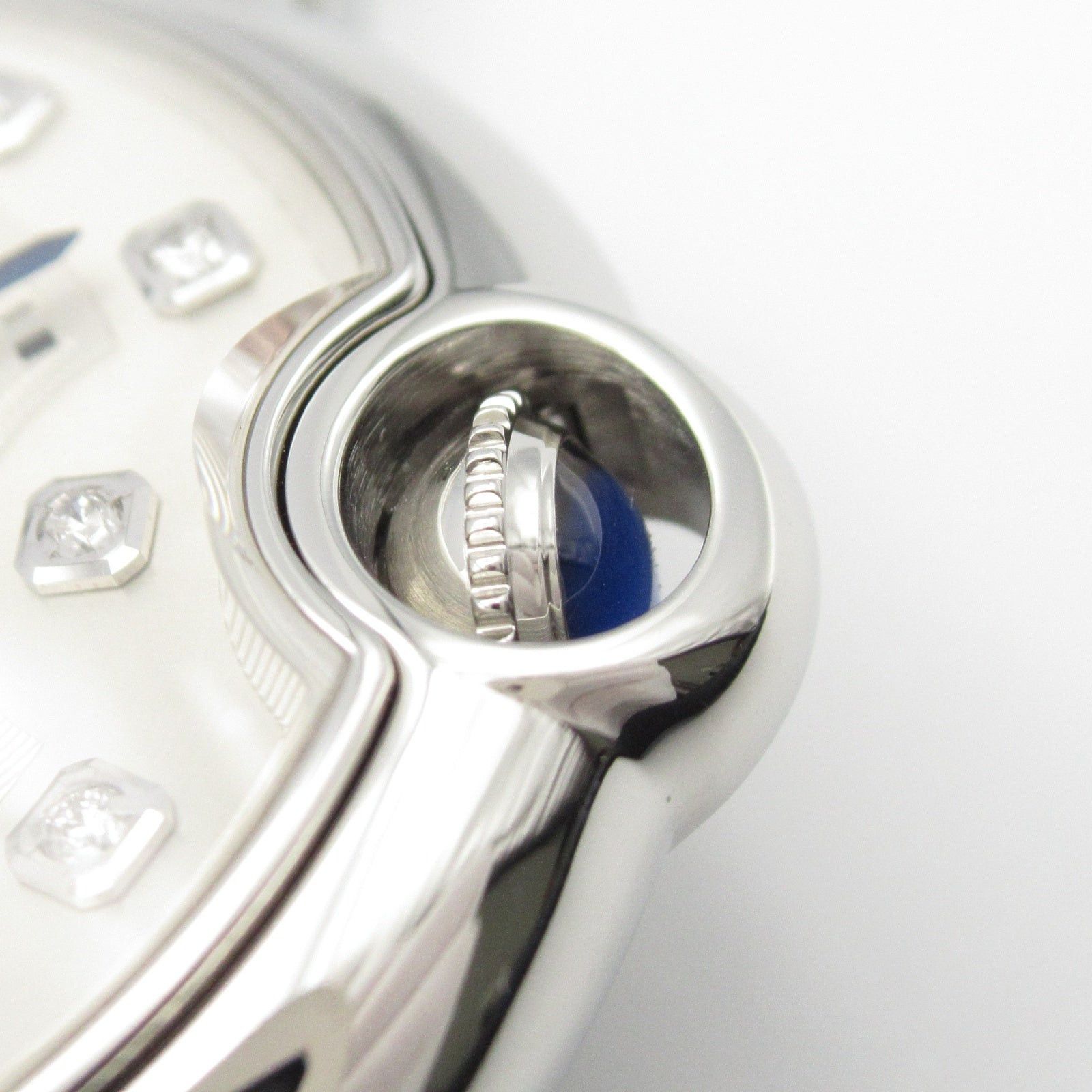 Cartier Cartier Baron Blue 11P Boys Watch Automatic Winding Stainless Steel Diamond Silver Size ONE SIZE - 7 Thumbnail