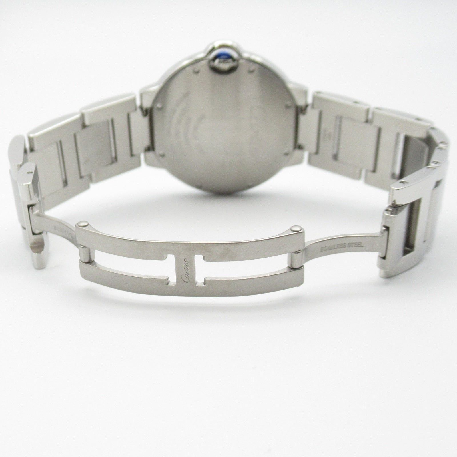 Cartier Cartier Baron Blue 11P Boys Watch Automatic Winding Stainless Steel Diamond Silver Size ONE SIZE - 5 Thumbnail