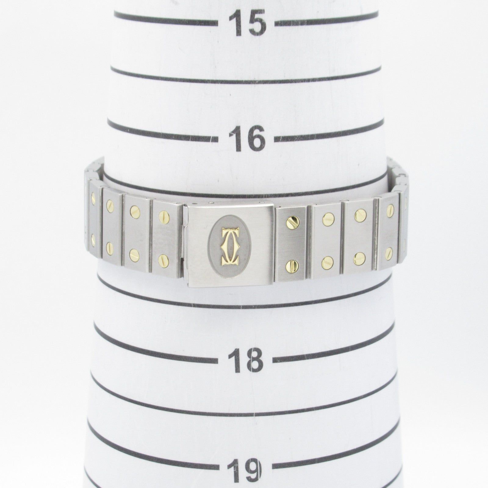 Cartier Cartier Santos Galve Lm Mens Watch Automatic Winding K18 (Yellow Gold) Stainless Steel White Size ONE SIZE - 8 Thumbnail
