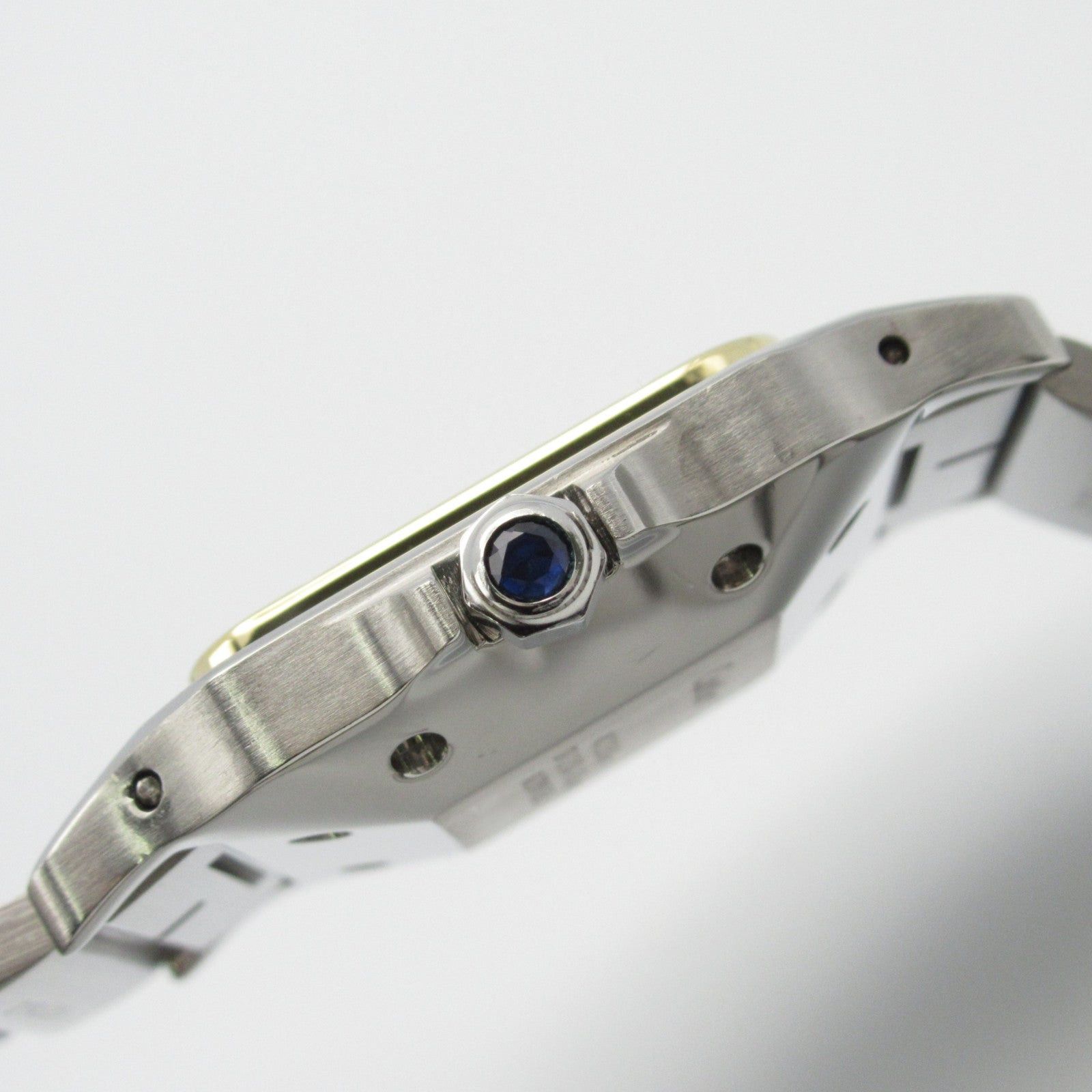 Cartier Cartier Santos Galve Lm Mens Watch Automatic Winding K18 (Yellow Gold) Stainless Steel White Size ONE SIZE - 17 Thumbnail