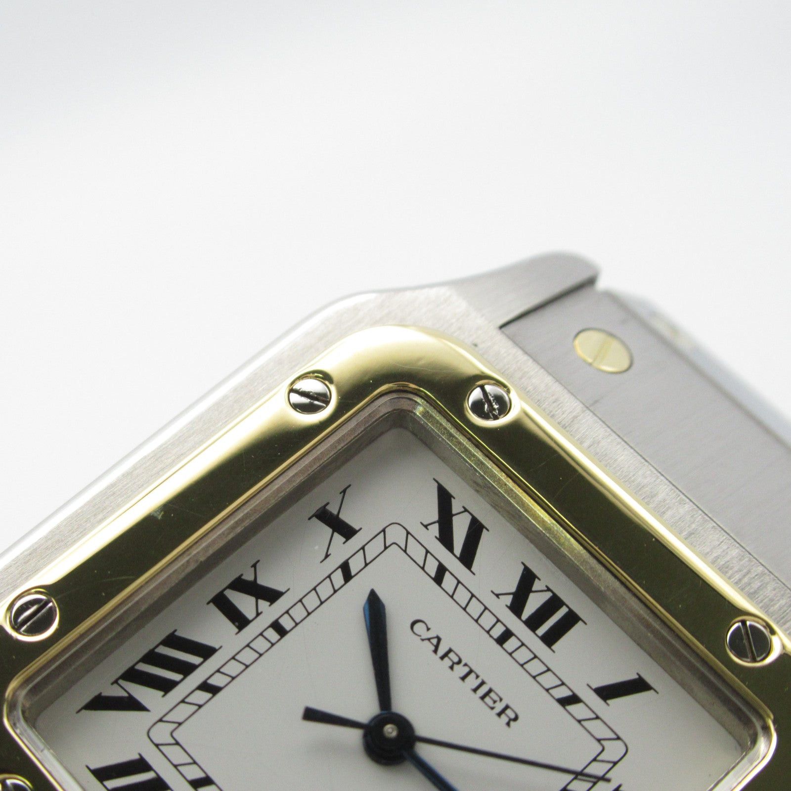 Cartier Cartier Santos Galve Lm Mens Watch Automatic Winding K18 (Yellow Gold) Stainless Steel White Size ONE SIZE - 13 Thumbnail