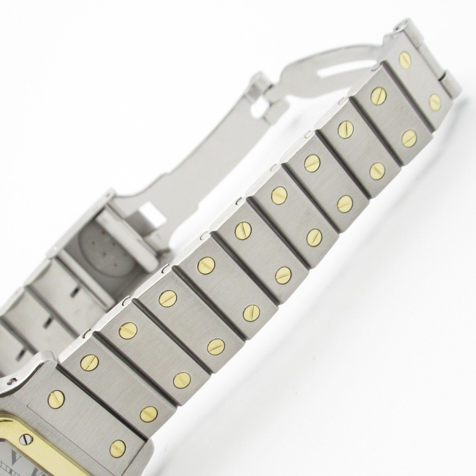 Cartier Cartier Santos Galve Lm Mens Watch Automatic Winding K18 (Yellow Gold) Stainless Steel White Size ONE SIZE - 20 Thumbnail