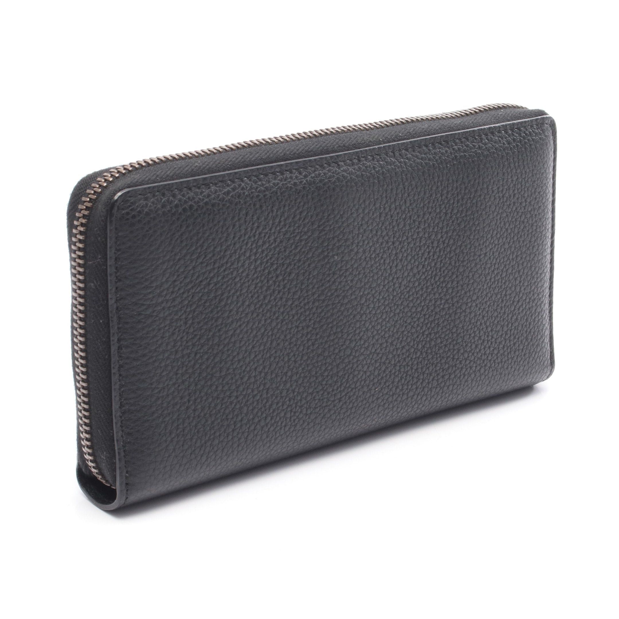 Gucci Gucci Gucci Print Zip Around Wallet Round Zipper Long Leather Black Size ONE SIZE - 2 Thumbnail