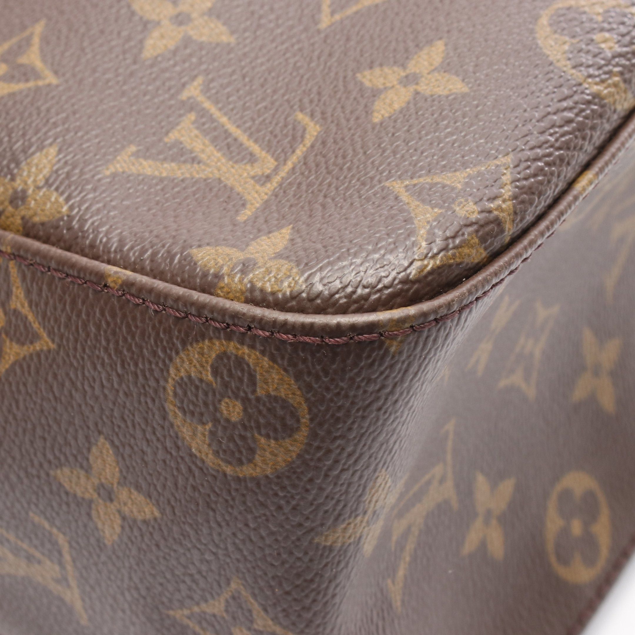 Louis Vuitton Louis Vuitton Looping Gm Monogram Shoulder Bag Leather Brown Size ONE SIZE - 7 Thumbnail