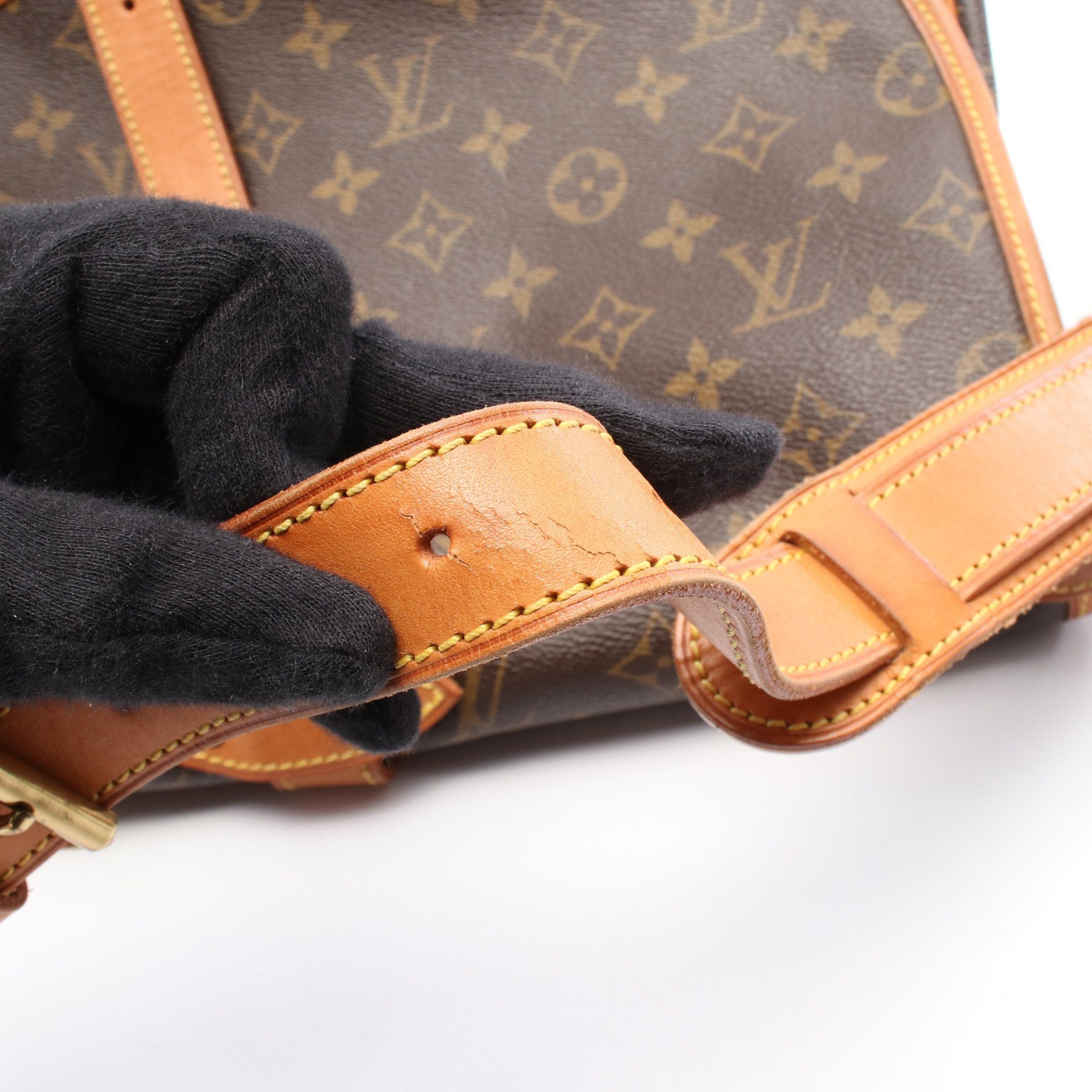 Louis Vuitton Louis Vuitton Saumur 35 Monogram Shoulder Bag Leather Brown Size ONE SIZE - 8 Thumbnail