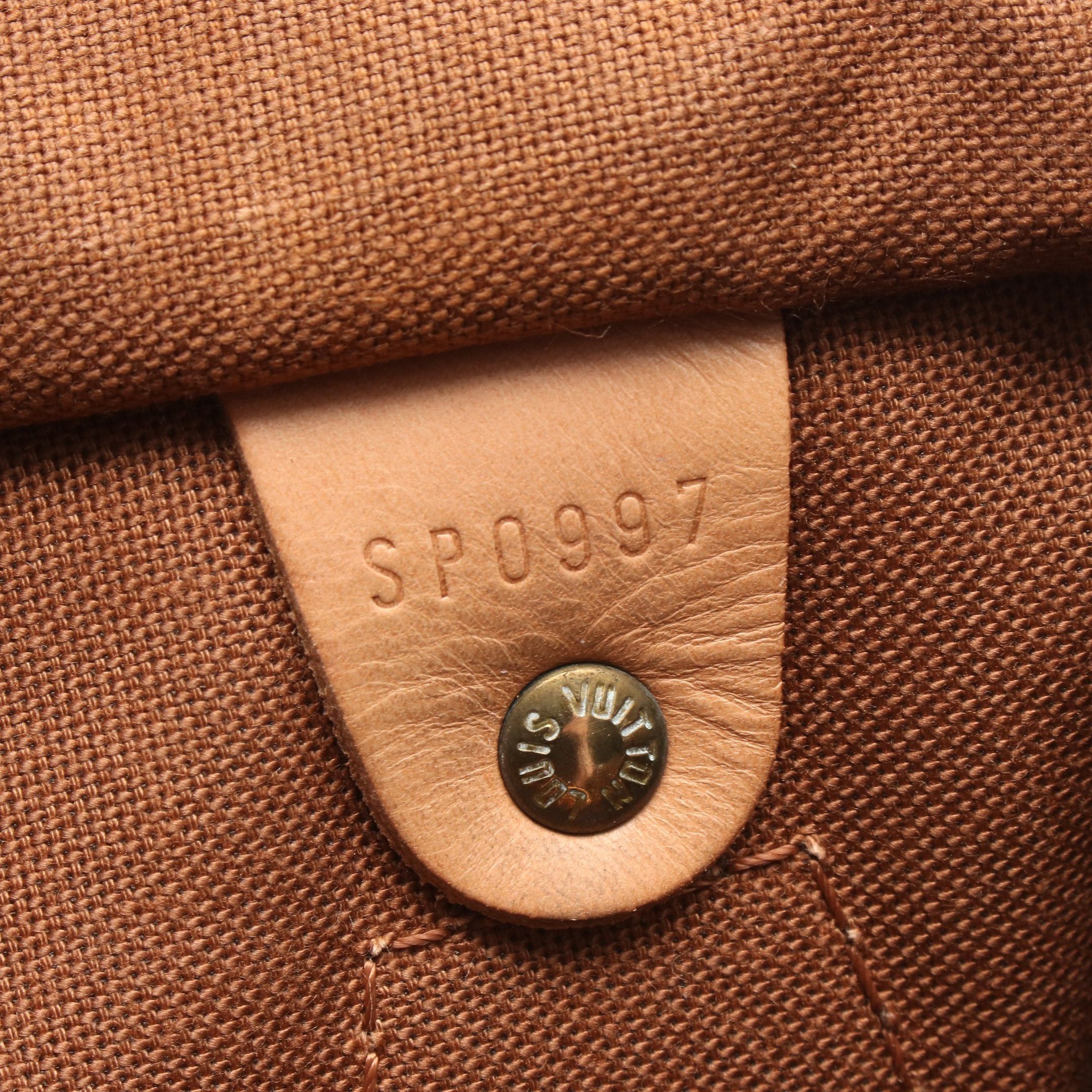Louis Vuitton Louis Vuitton Speedy 30 Monogram Handbag Leather Brown Size ONE SIZE - 5 Thumbnail