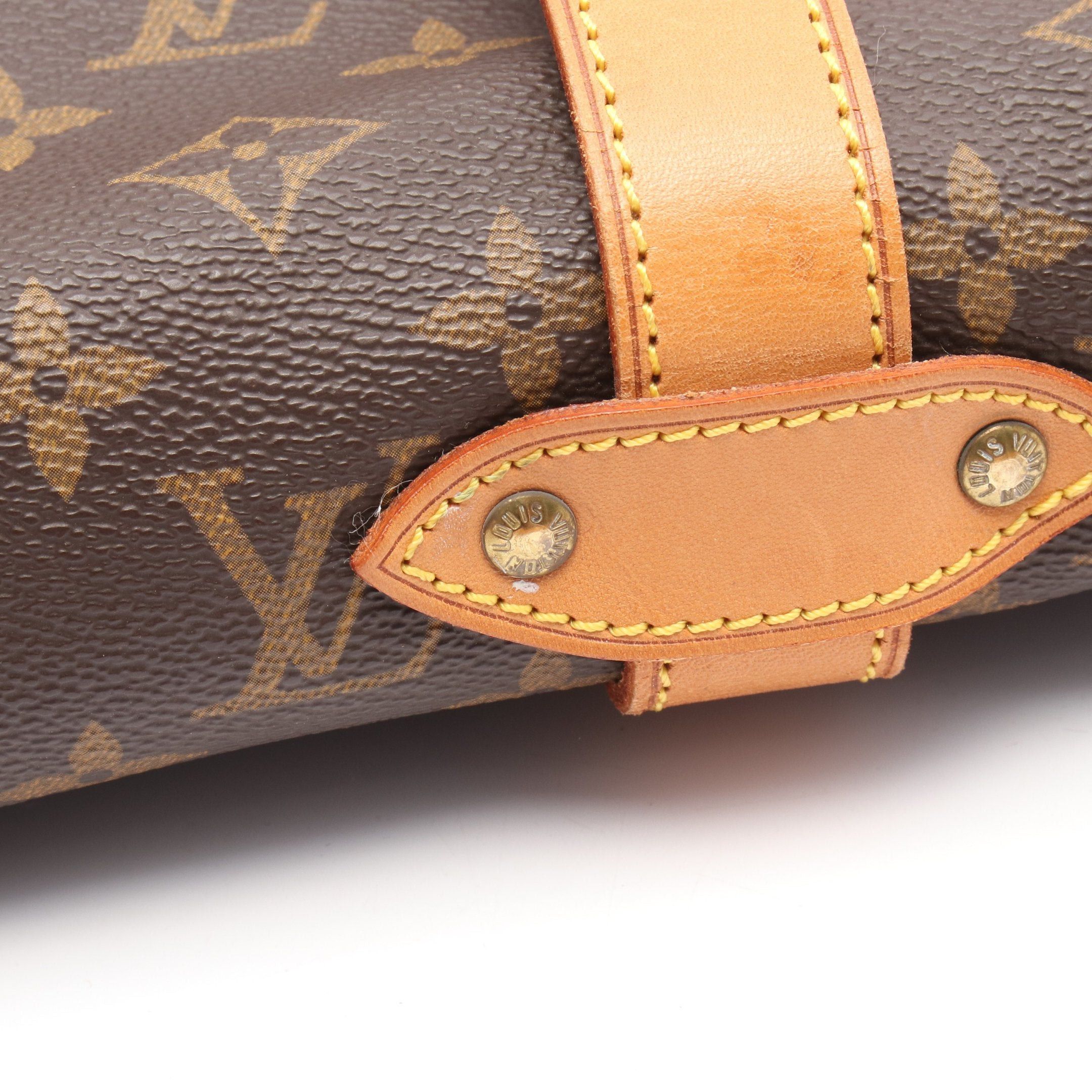 Louis Vuitton Louis Vuitton Saumur 35 Monogram Shoulder Bag Leather Brown Size ONE SIZE - 10 Thumbnail