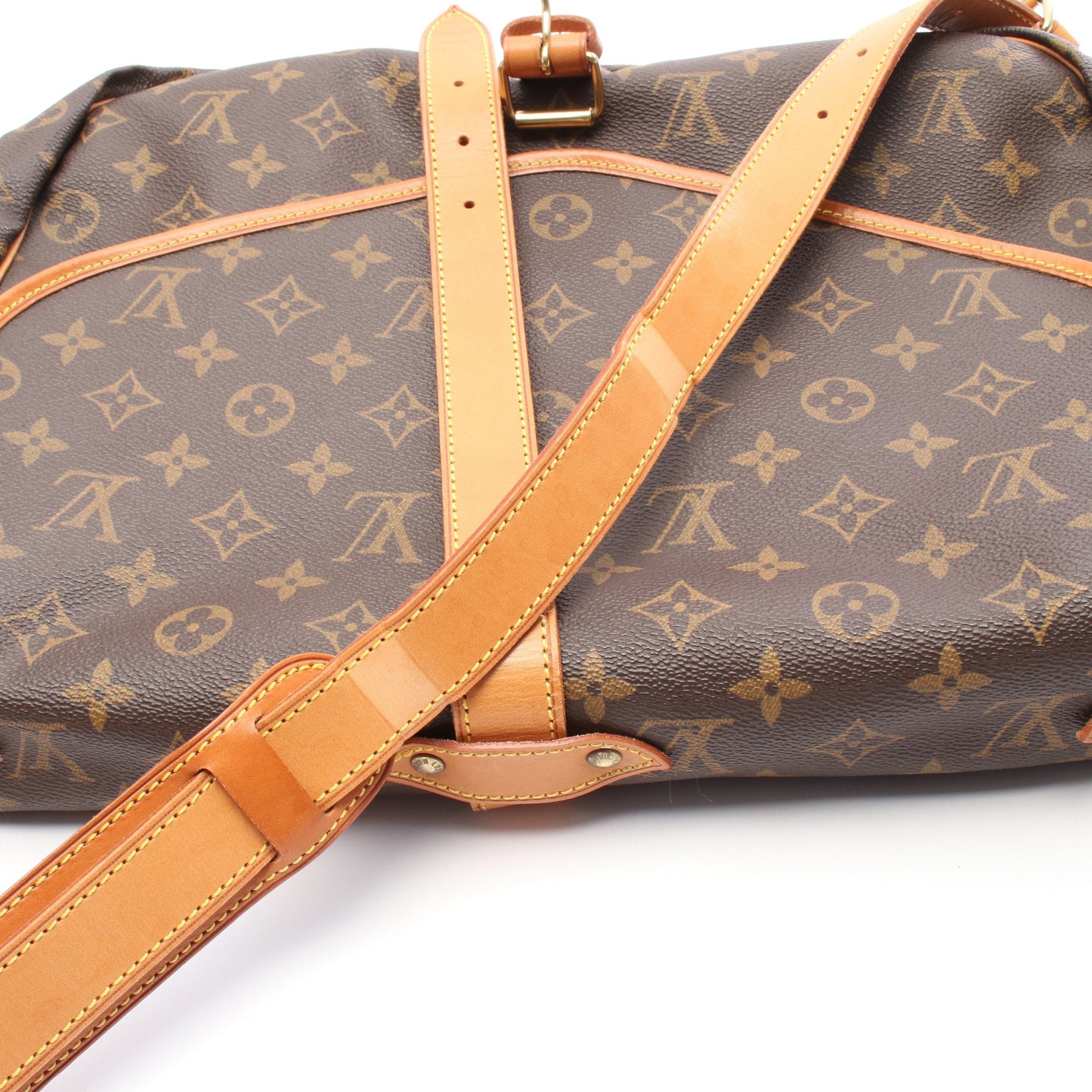 Louis Vuitton Louis Vuitton Saumur 35 Monogram Shoulder Bag Leather Brown Size ONE SIZE - 8 Thumbnail