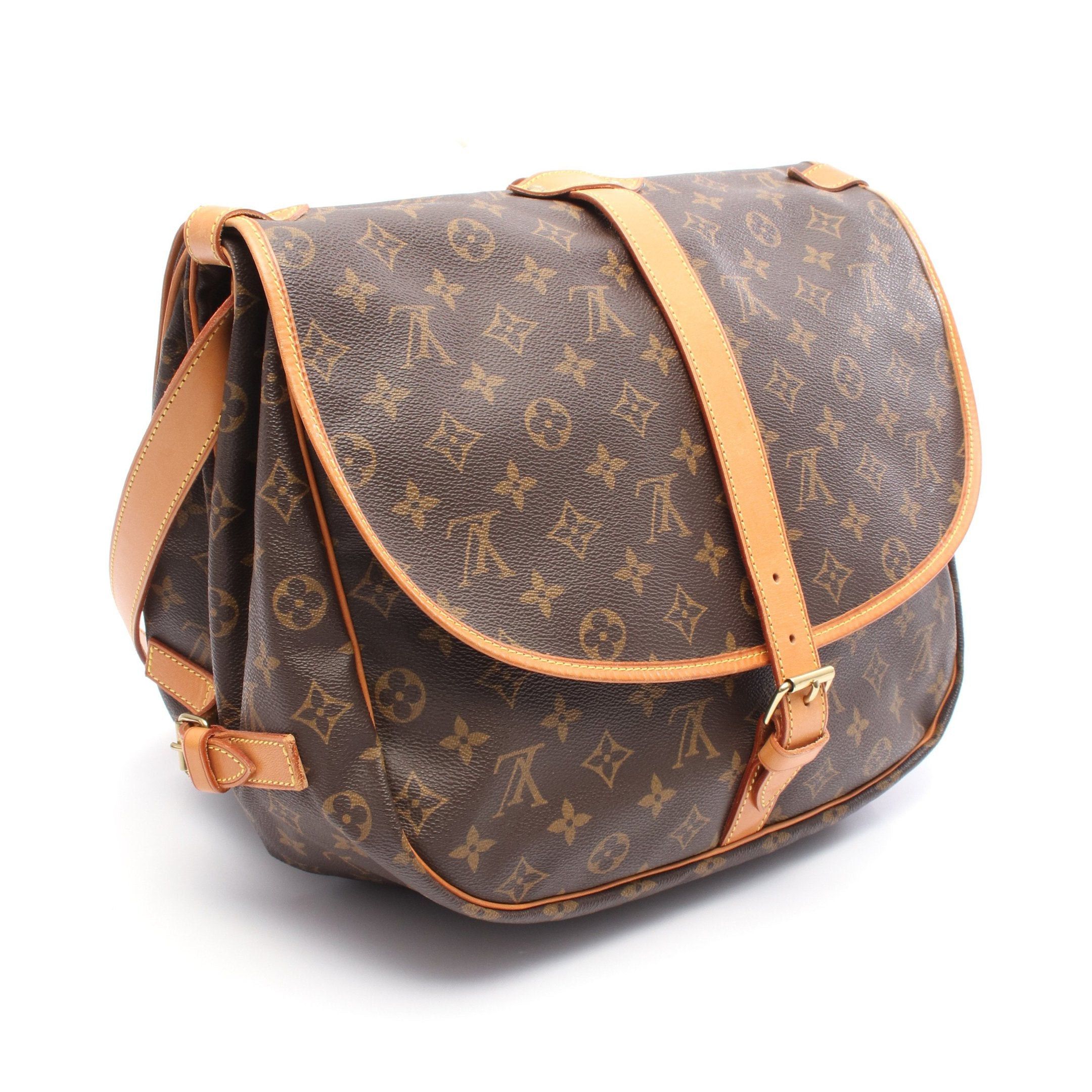 Louis Vuitton Louis Vuitton Saumur 35 Monogram Shoulder Bag Leather Brown Size ONE SIZE - 2 Thumbnail