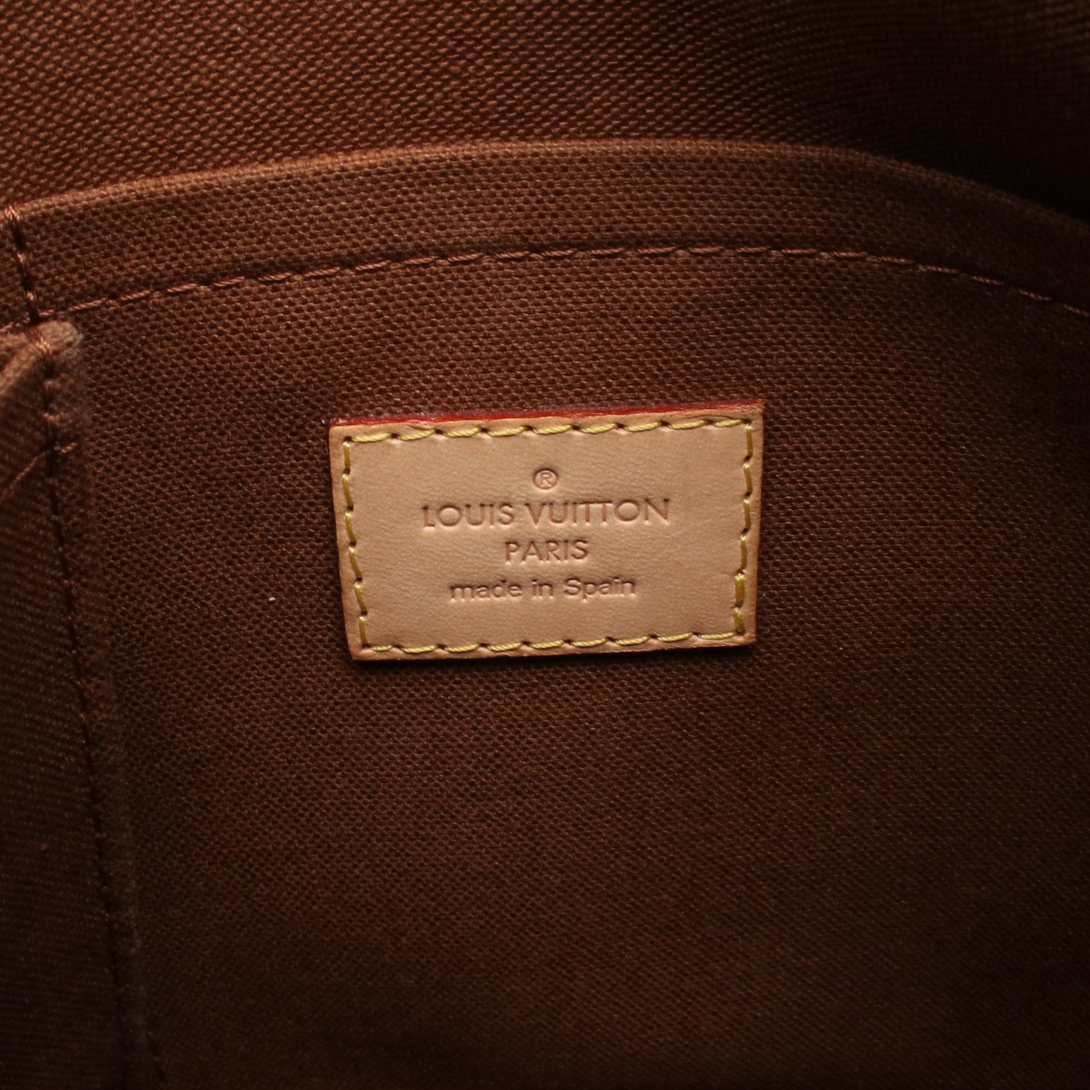 Louis Vuitton Louis Vuitton Odeon Pm Monogram Shoulder Bag Leather Brown Size ONE SIZE - 4 Thumbnail