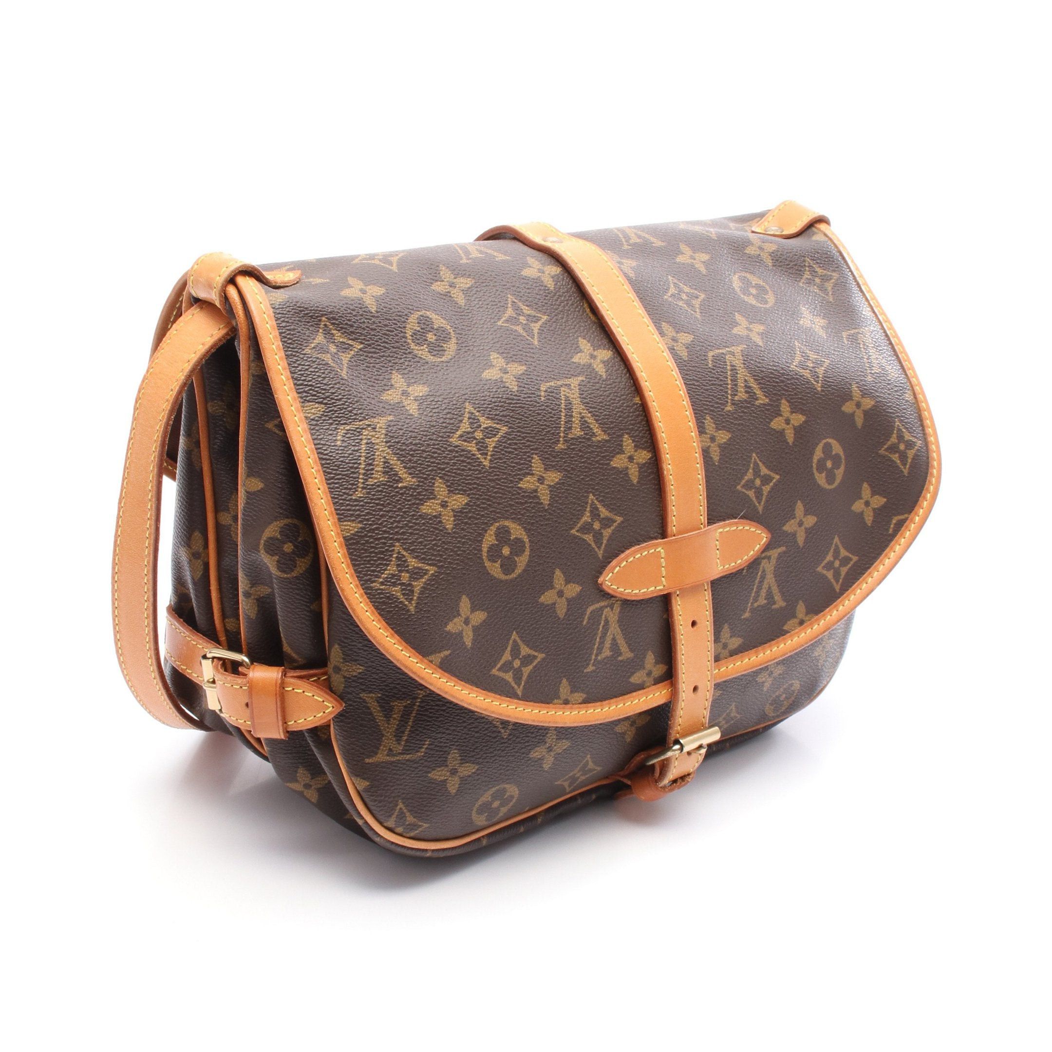 Louis Vuitton Louis Vuitton Saumur 30 Monogram Shoulder Bag Leather Brown Size ONE SIZE - 2 Thumbnail