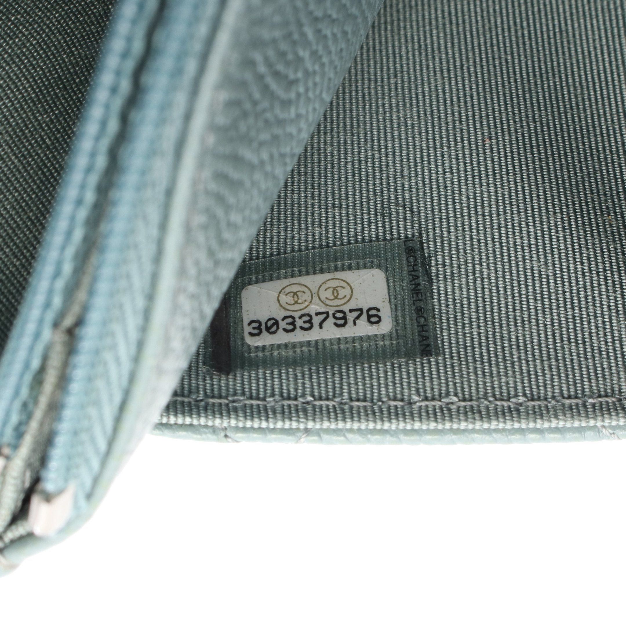 Chanel Chanel Matelasse Chain Wallet Caviar Skin Light Green Silver Hardware Size ONE SIZE - 5 Thumbnail
