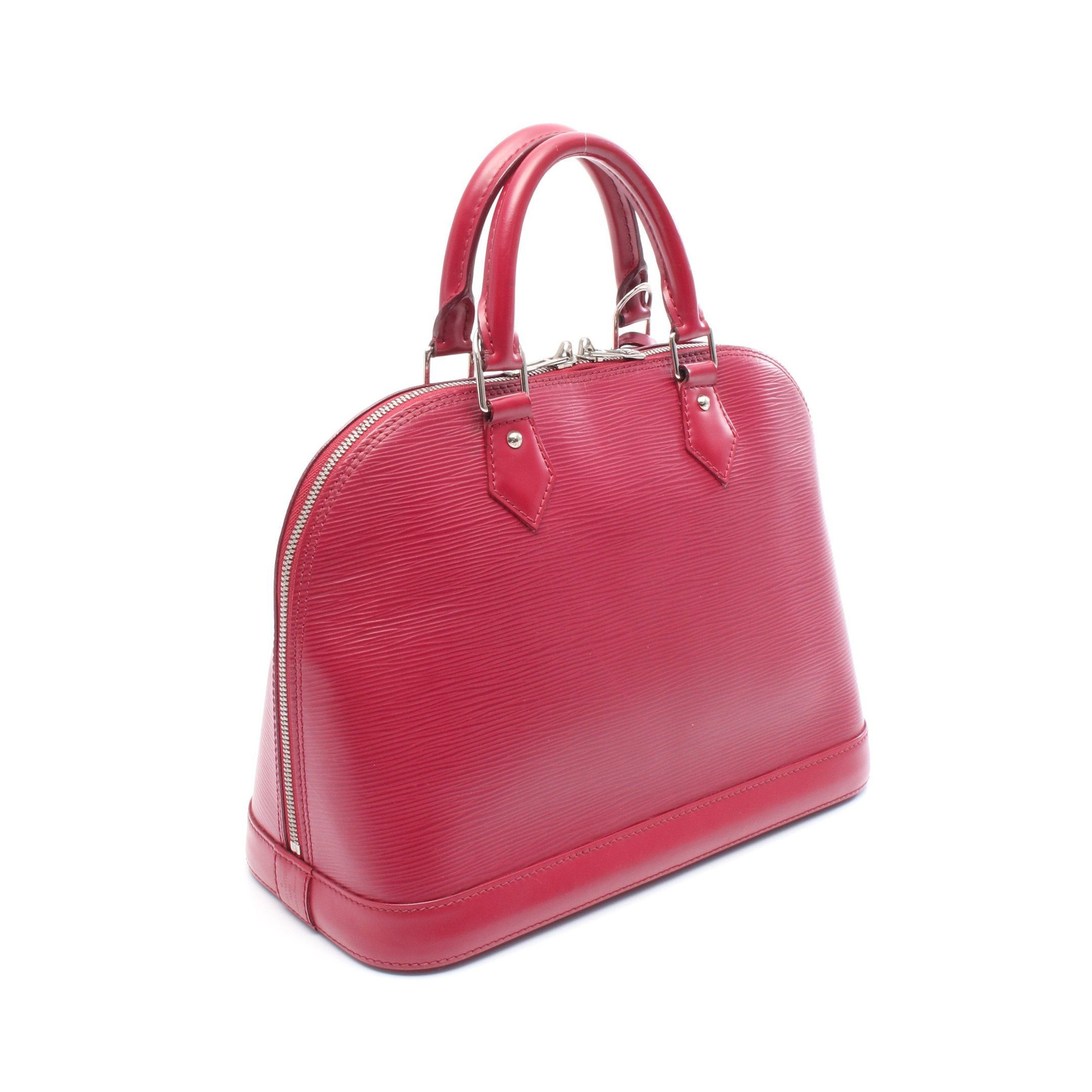 Louis Vuitton Louis Vuitton Alma Pm Epi Fuchsia Handbag Leather Pink Purple Size ONE SIZE - 2 Thumbnail