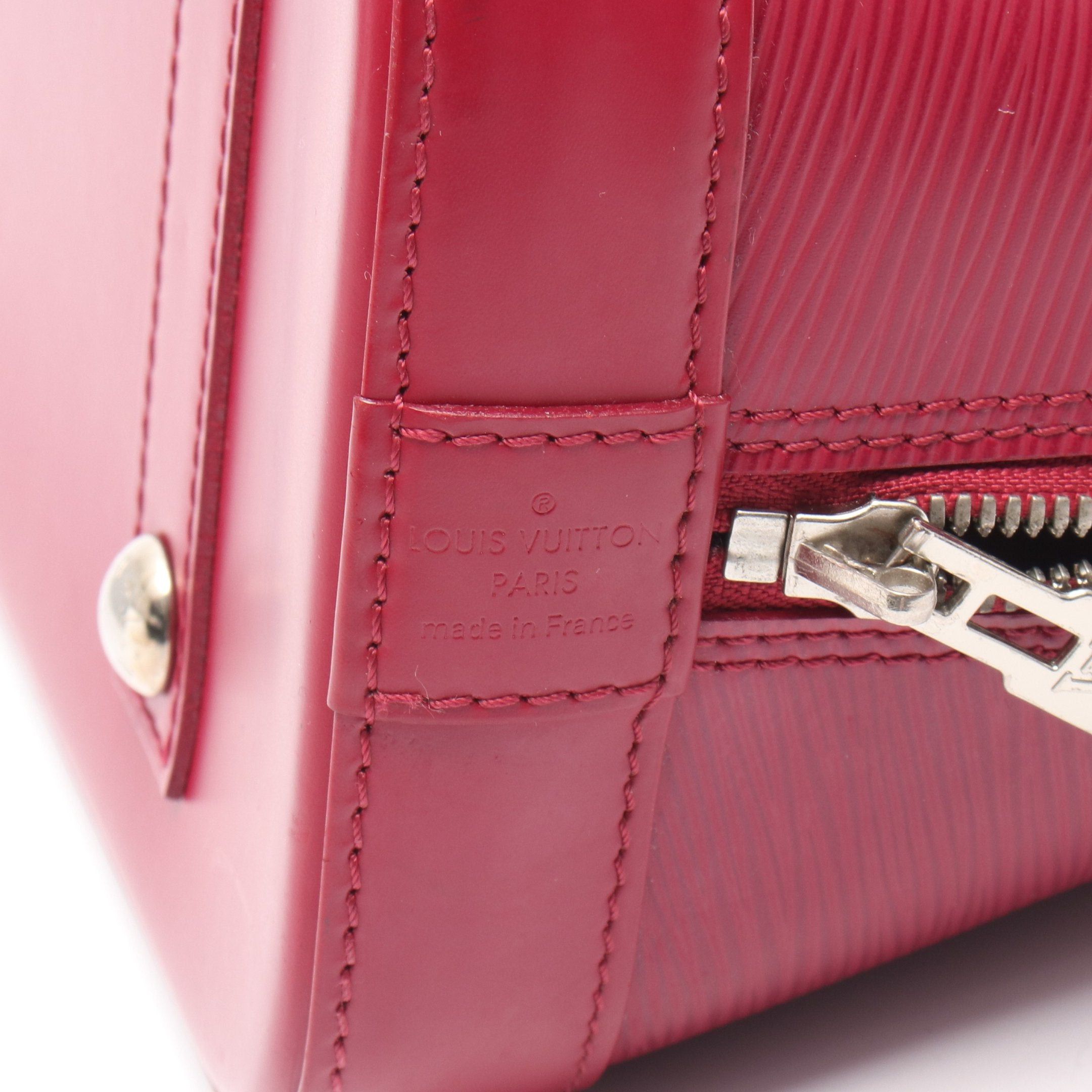 Louis Vuitton Louis Vuitton Alma Pm Epi Fuchsia Handbag Leather Pink Purple Size ONE SIZE - 4 Thumbnail