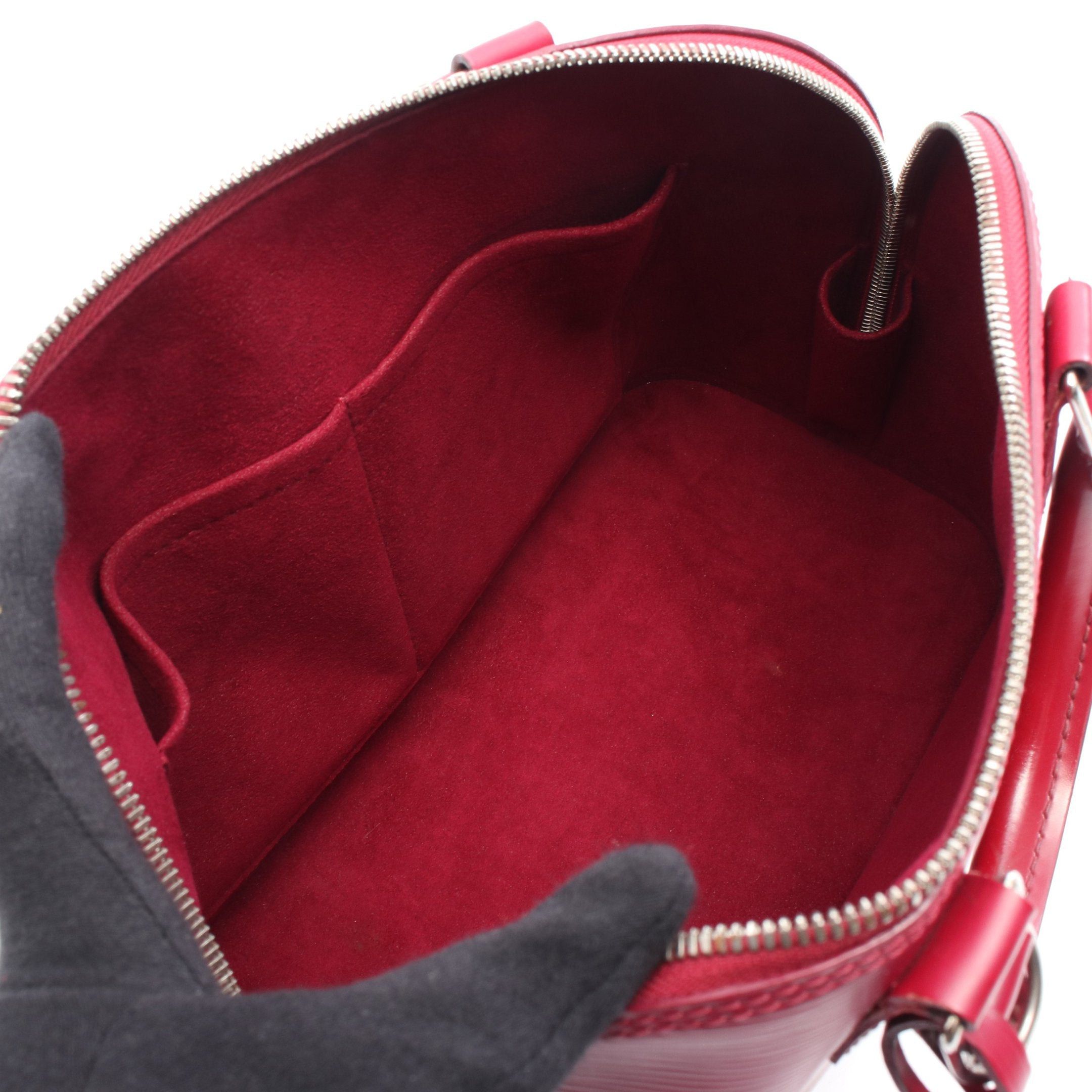 Louis Vuitton Louis Vuitton Alma Pm Epi Fuchsia Handbag Leather Pink Purple Size ONE SIZE - 3 Thumbnail