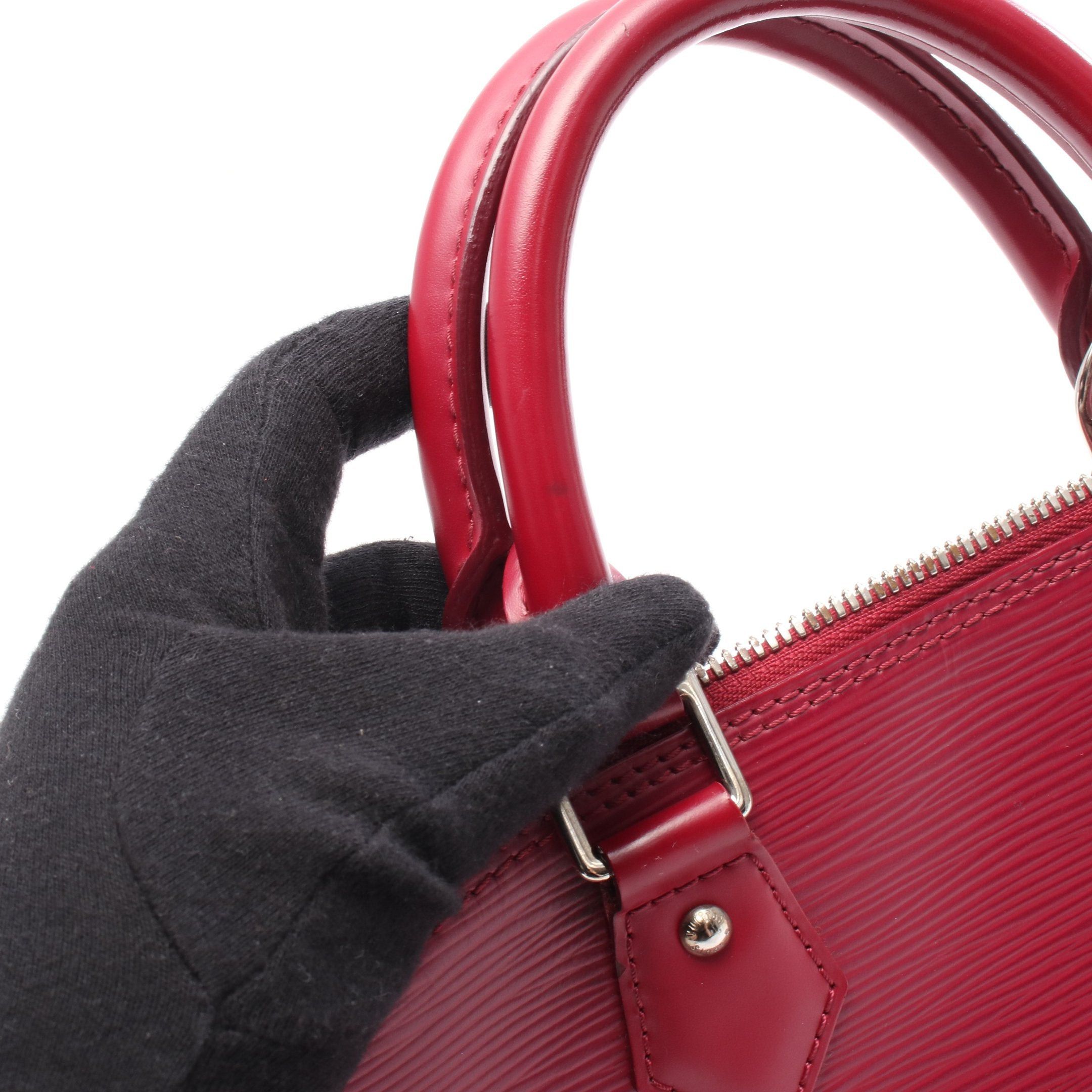 Louis Vuitton Louis Vuitton Alma Pm Epi Fuchsia Handbag Leather Pink Purple Size ONE SIZE - 7 Thumbnail