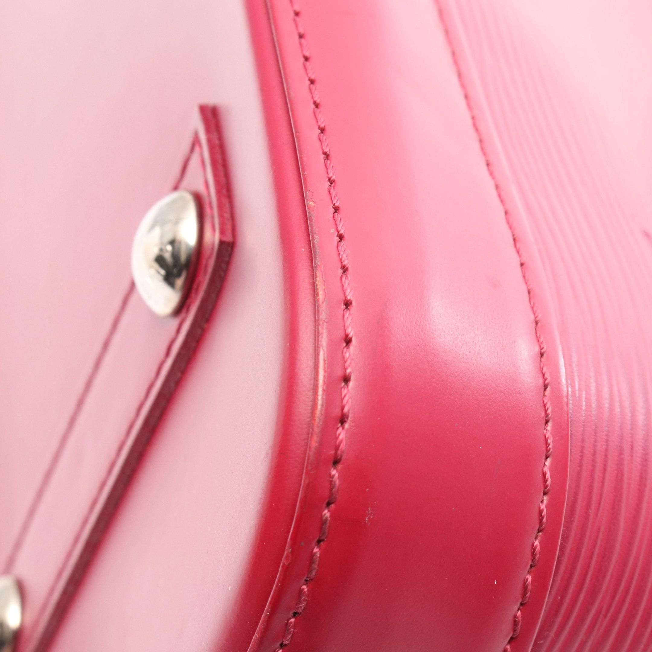 Louis Vuitton Louis Vuitton Alma Pm Epi Fuchsia Handbag Leather Pink Purple Size ONE SIZE - 5 Thumbnail