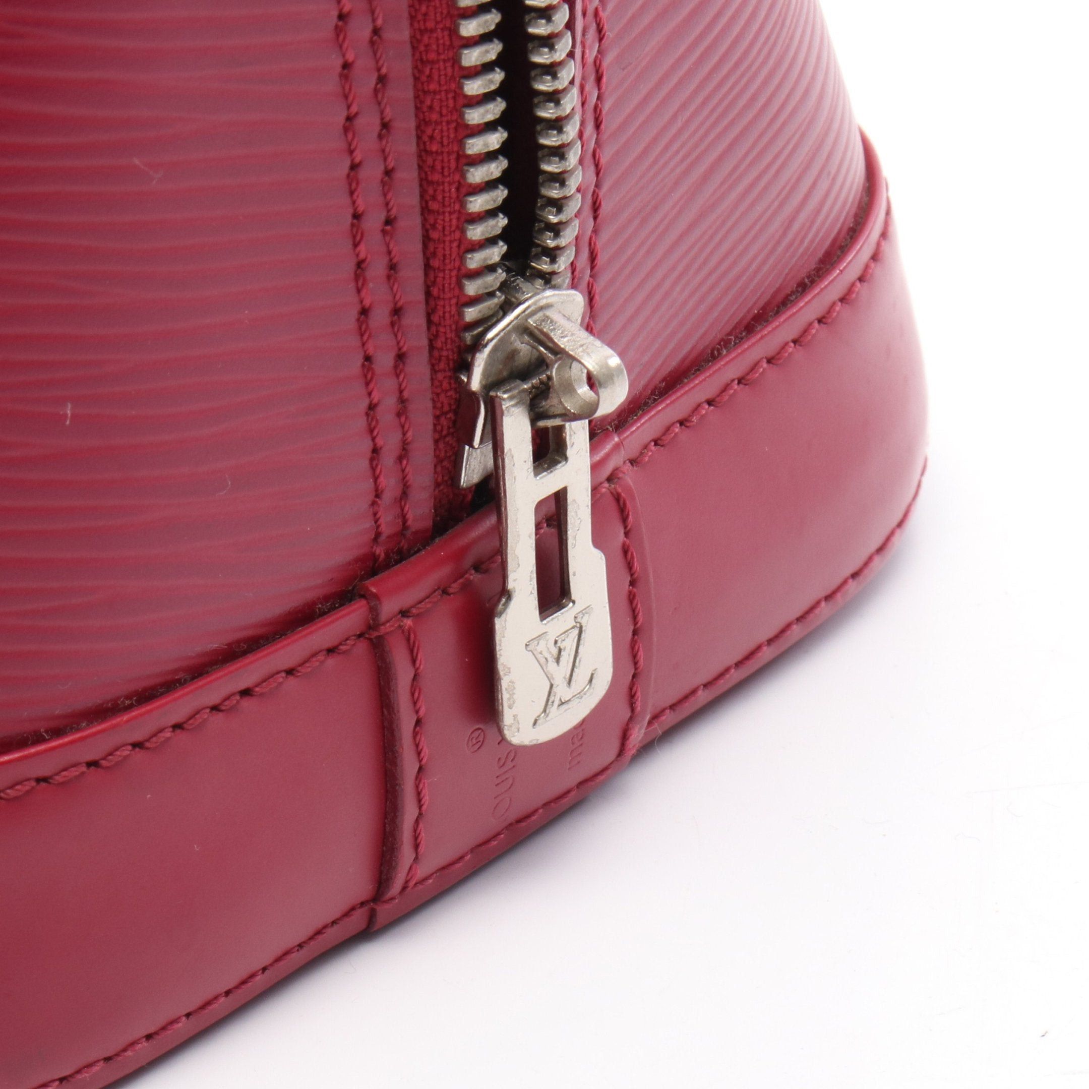 Louis Vuitton Louis Vuitton Alma Pm Epi Fuchsia Handbag Leather Pink Purple Size ONE SIZE - 8 Thumbnail