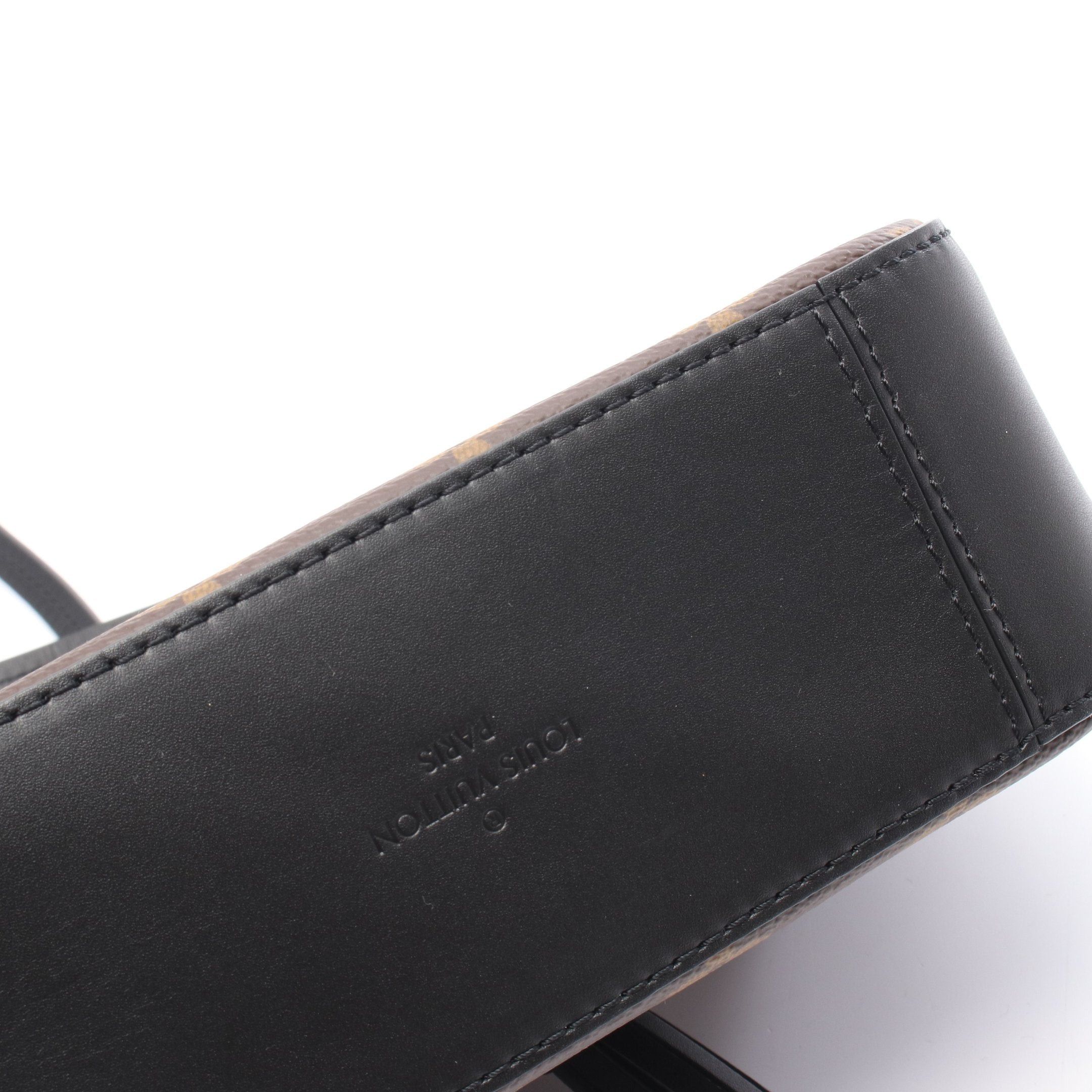 Louis Vuitton Louis Vuitton Saintonge Monogram Noir Shoulder Bag Leather Brown Black Size ONE SIZE - 7 Thumbnail