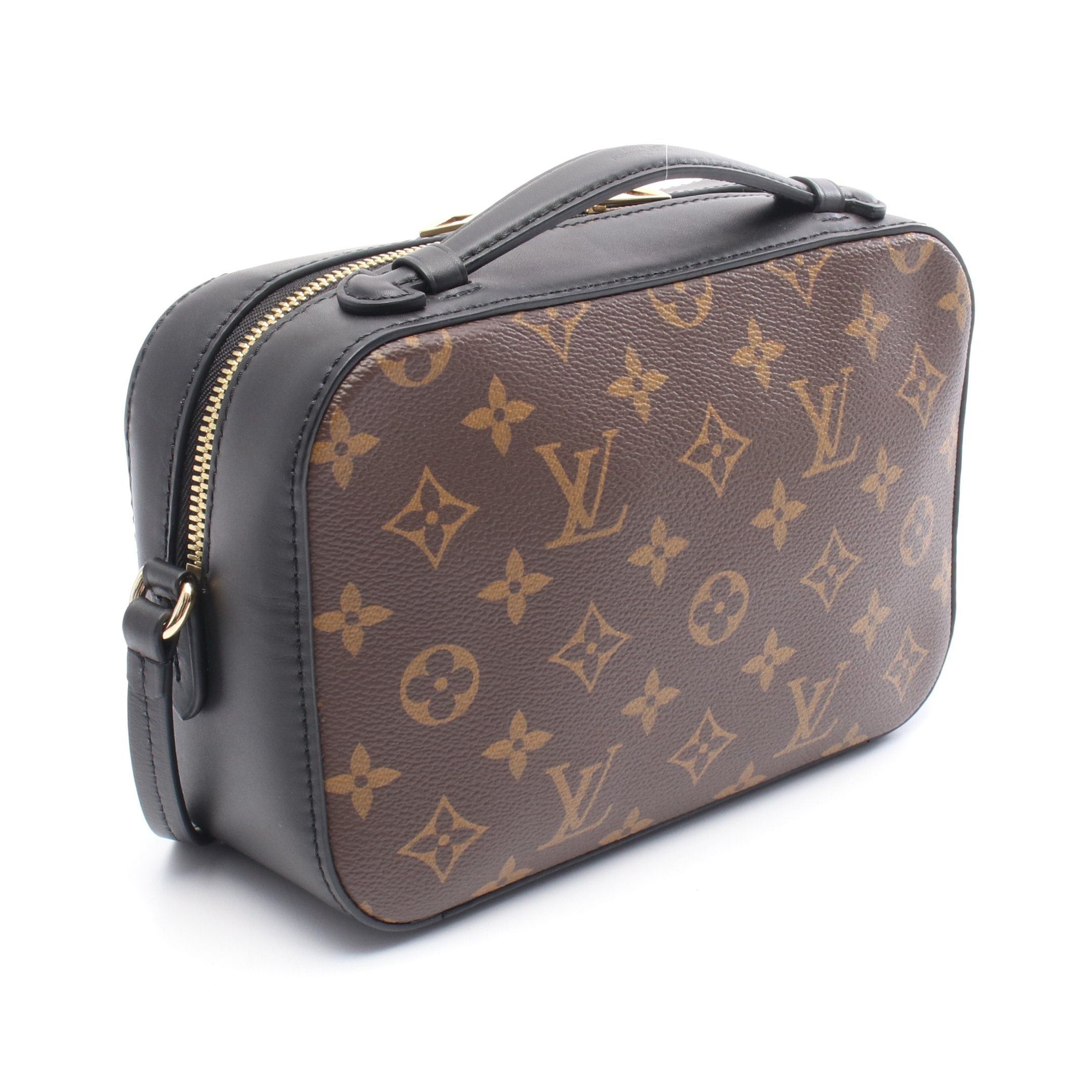 Louis Vuitton Louis Vuitton Saintonge Monogram Noir Shoulder Bag Leather Brown Black Size ONE SIZE - 2 Thumbnail