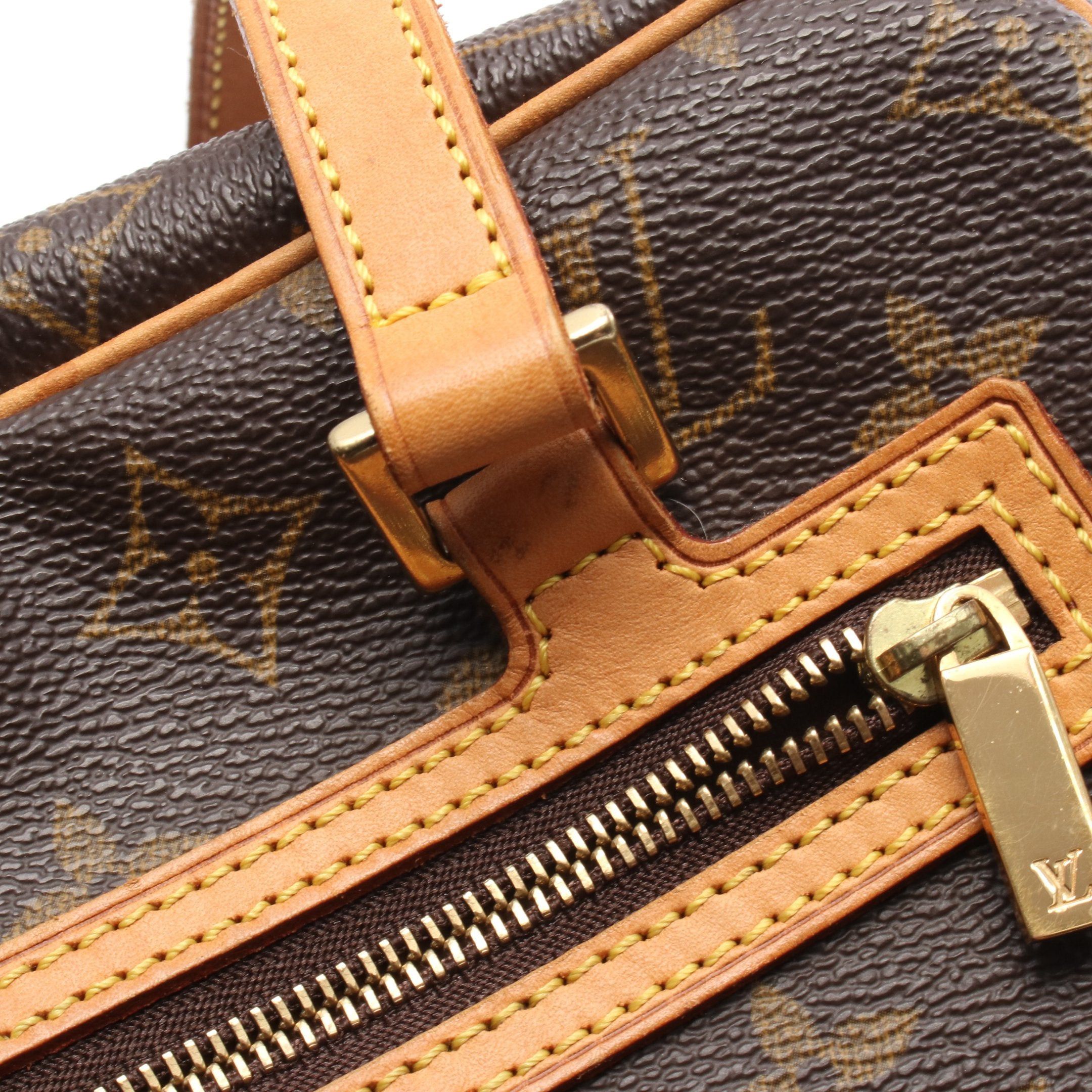 Louis Vuitton Louis Vuitton Cite Mm Monogram Shoulder Bag Leather Brown Size ONE SIZE - 9 Thumbnail