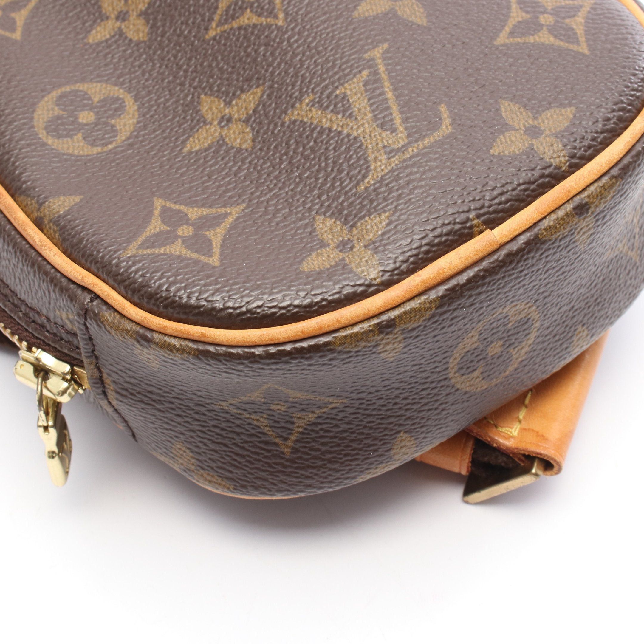 Louis Vuitton Louis Vuitton Pochette Ganju Monogram Body Bag Leather Brown Size ONE SIZE - 7 Thumbnail