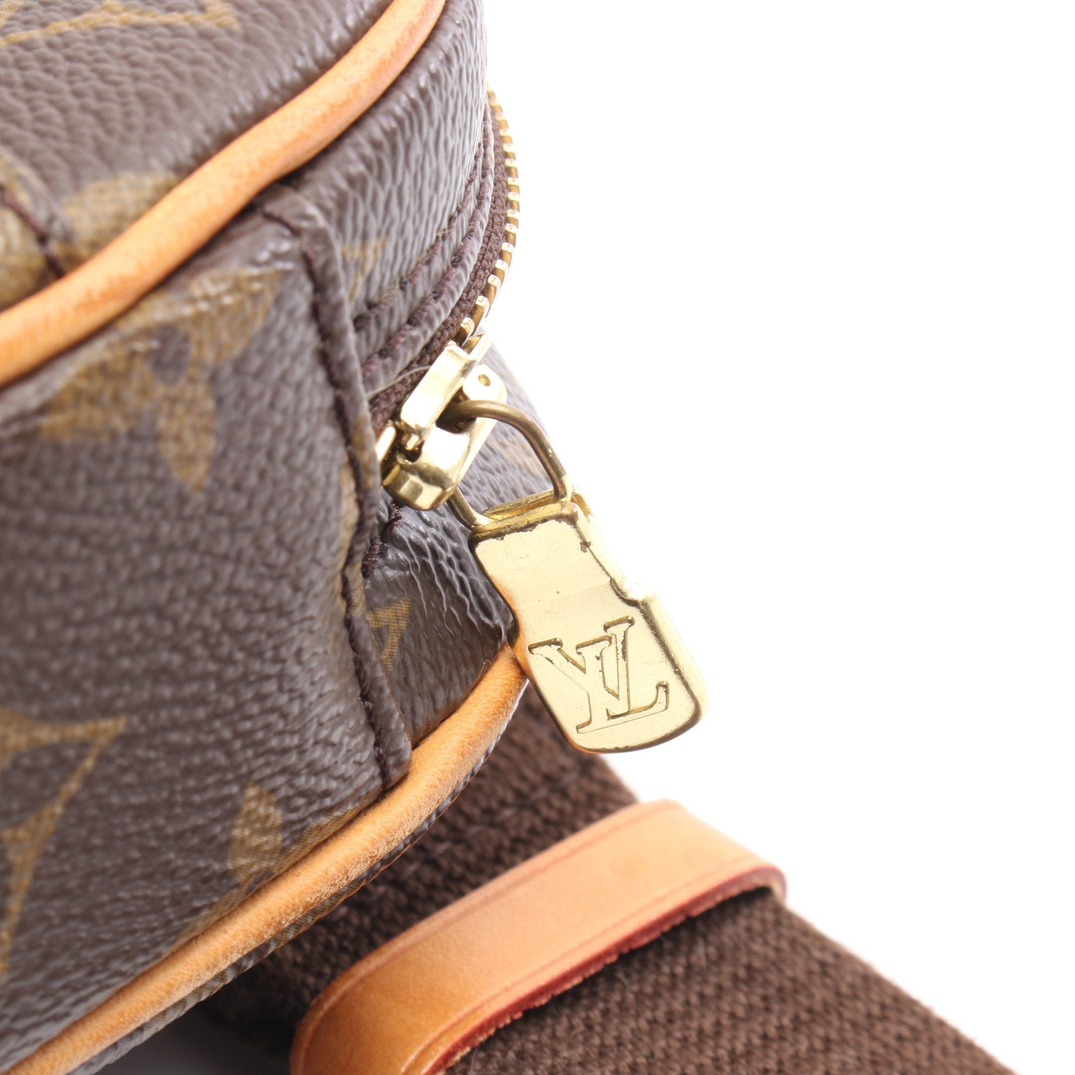 Louis Vuitton Louis Vuitton Pochette Ganju Monogram Body Bag Leather Brown Size ONE SIZE - 6 Thumbnail