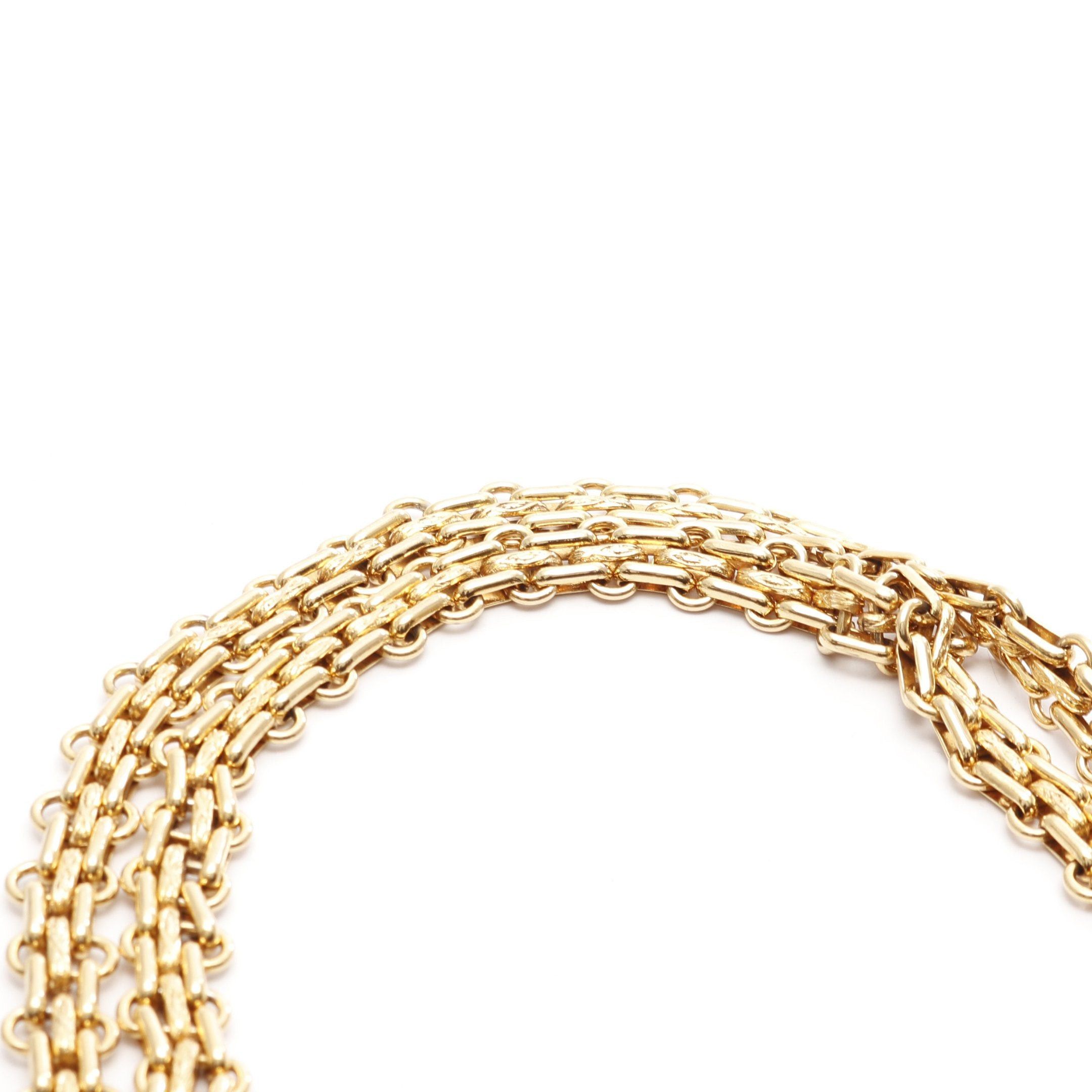 Chanel Chanel Matelasse Double Flap Double Chain Shoulder Bag Cotton Black Gold Hardware Size ONE SIZE - 7 Thumbnail