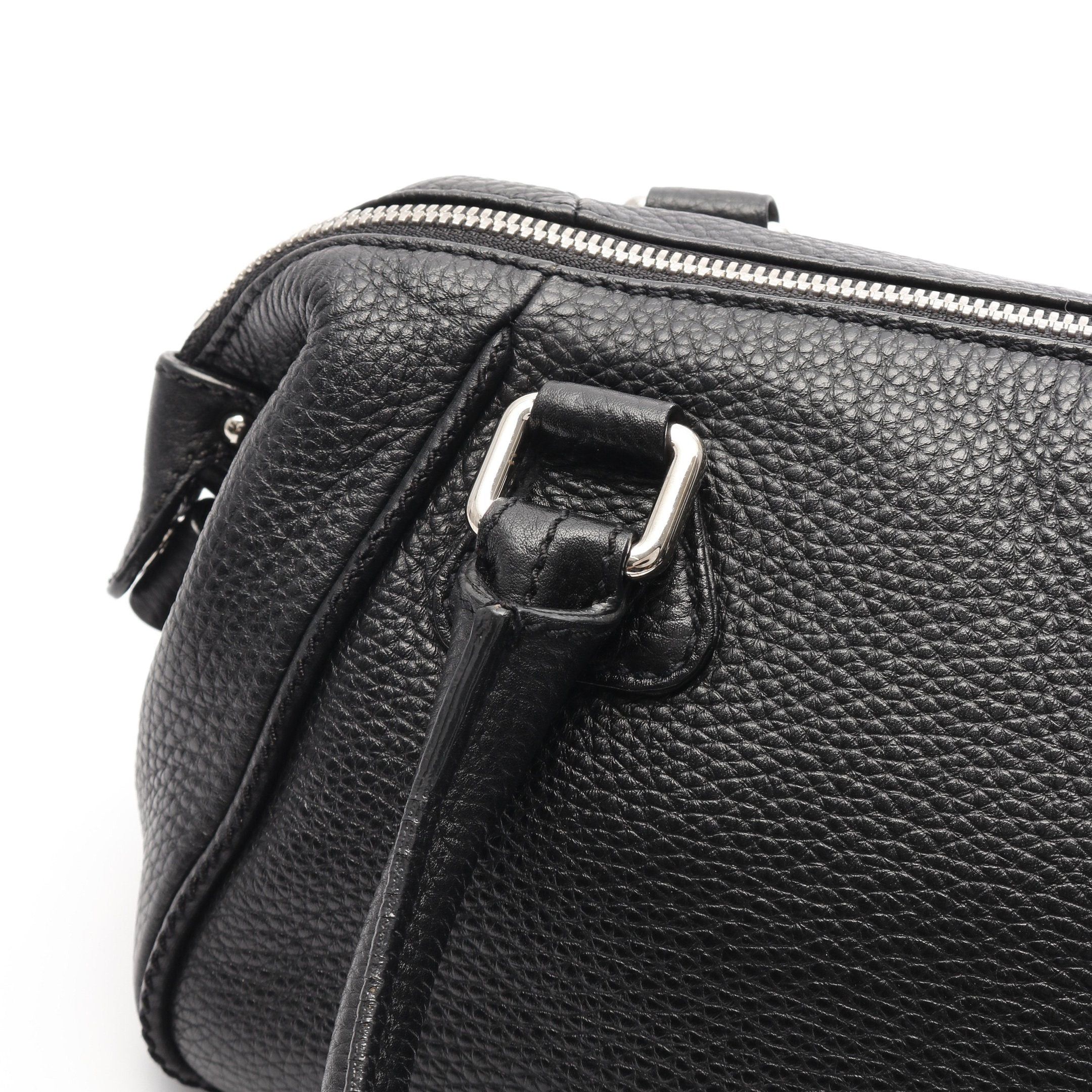 Chanel Chanel Logo Handbag Caviar Skin Black Silver Hardware Size ONE SIZE - 8 Thumbnail