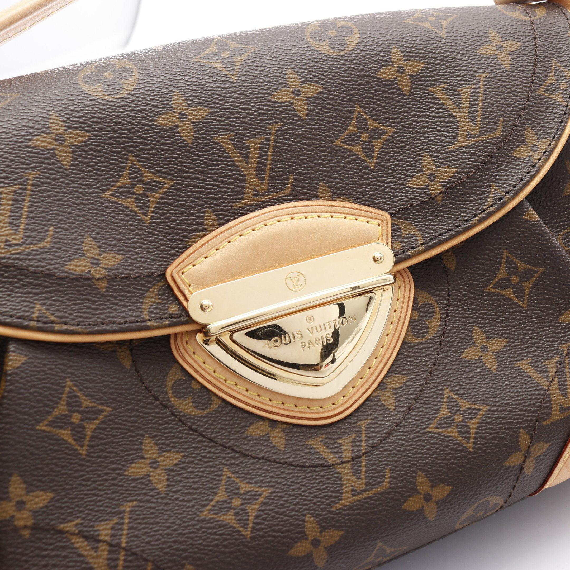 Louis Vuitton Louis Vuitton Beverly Mm Monogram Shoulder Bag Leather Brown Size ONE SIZE - 10 Thumbnail
