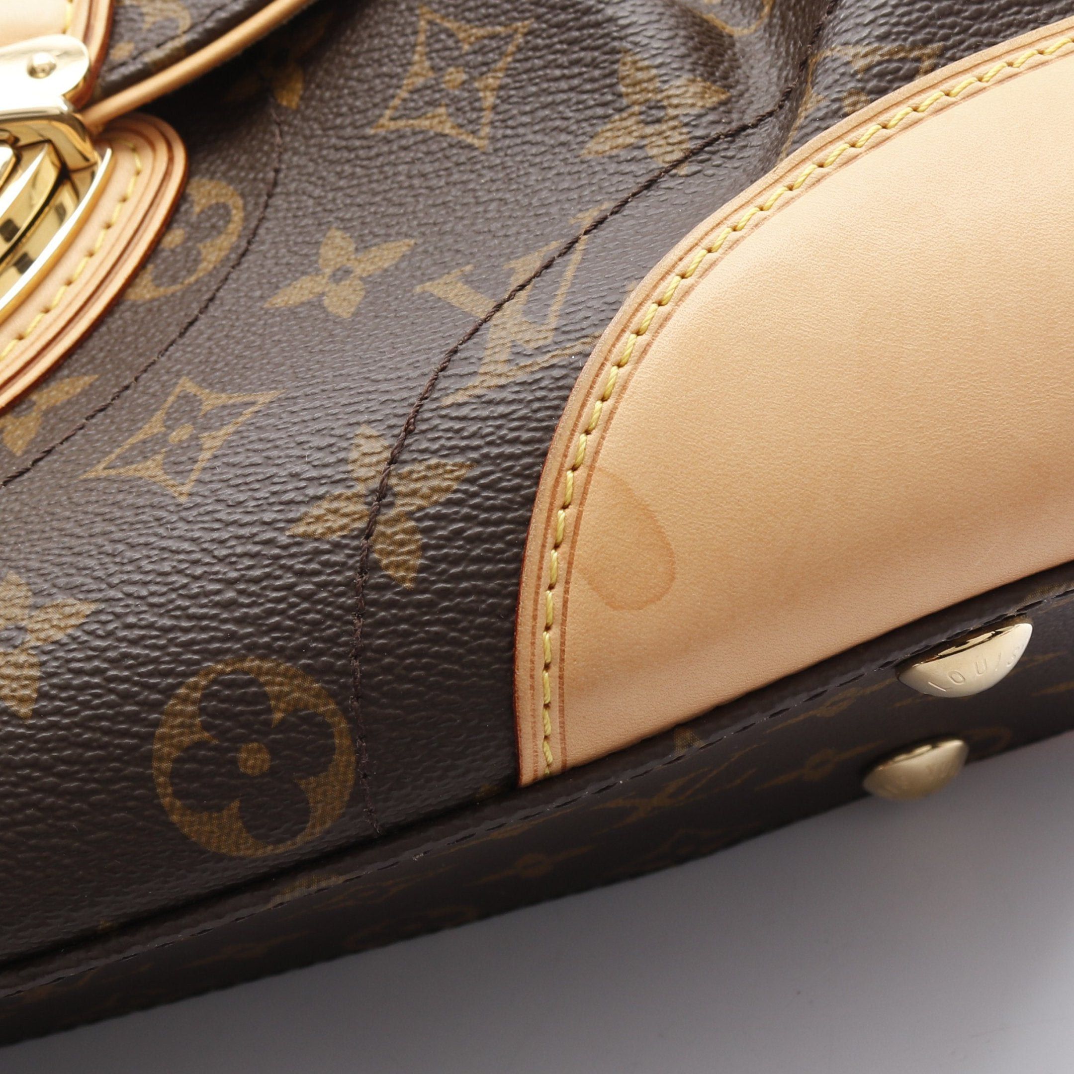 Louis Vuitton Louis Vuitton Beverly Mm Monogram Shoulder Bag Leather Brown Size ONE SIZE - 7 Thumbnail
