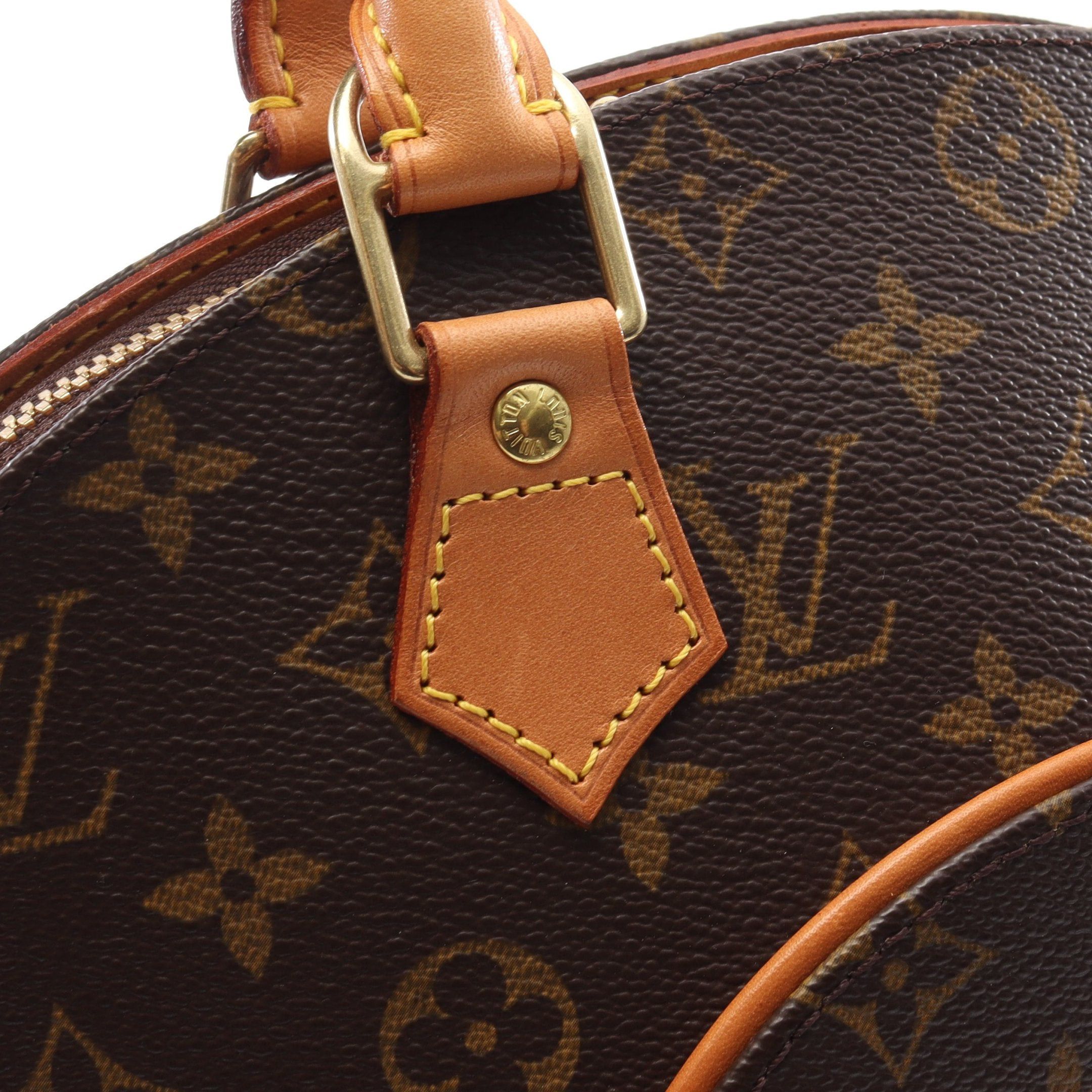 Louis Vuitton Louis Vuitton Ellipse Mm Monogram Handbag Leather Brown Size ONE SIZE - 8 Thumbnail