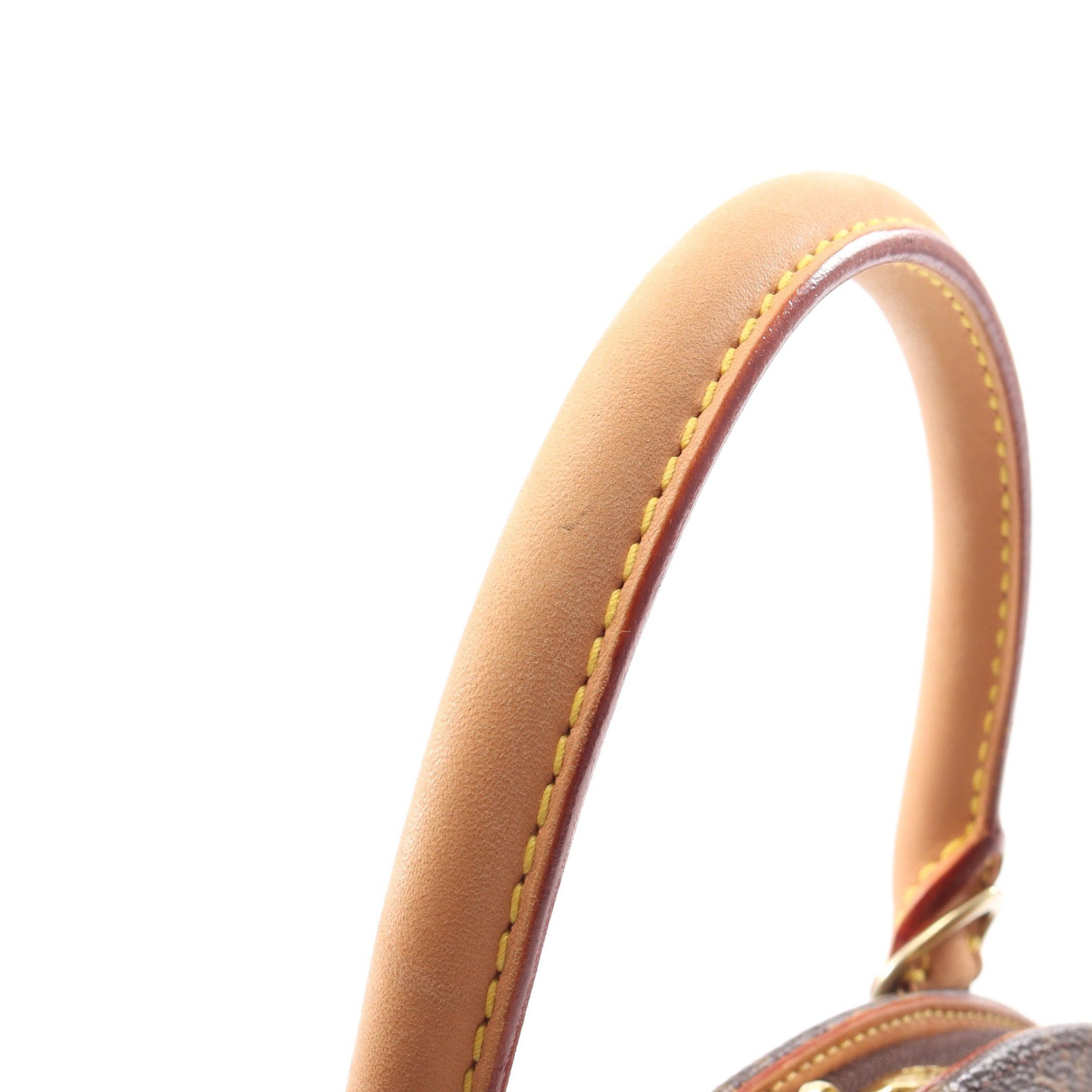 Louis Vuitton Louis Vuitton Ellipse Pm Monogram Handbag Leather Brown Size ONE SIZE - 7 Thumbnail