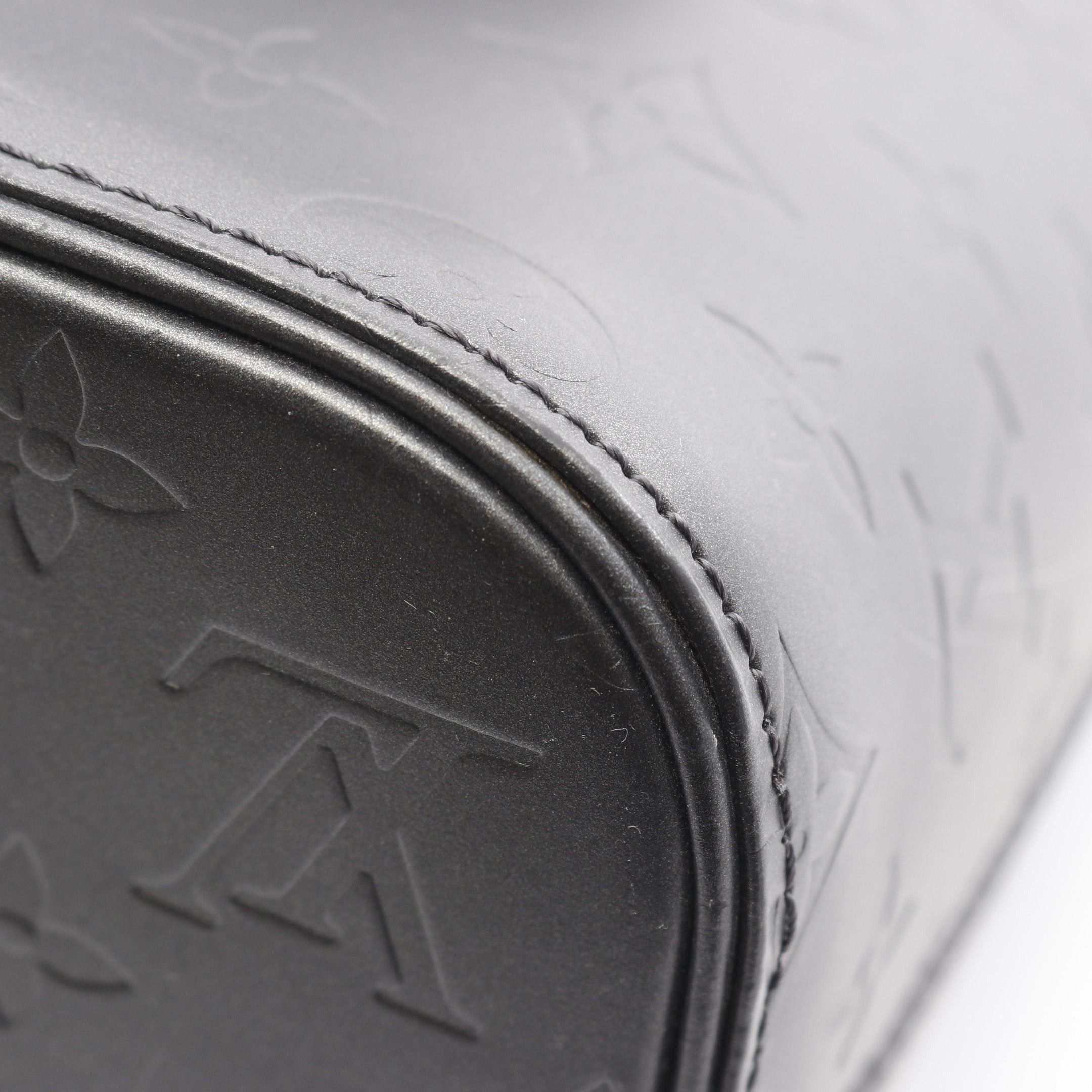 Louis Vuitton Louis Vuitton Stockton Monogram Mat Noir Handbag Leather Black Size ONE SIZE - 10 Thumbnail
