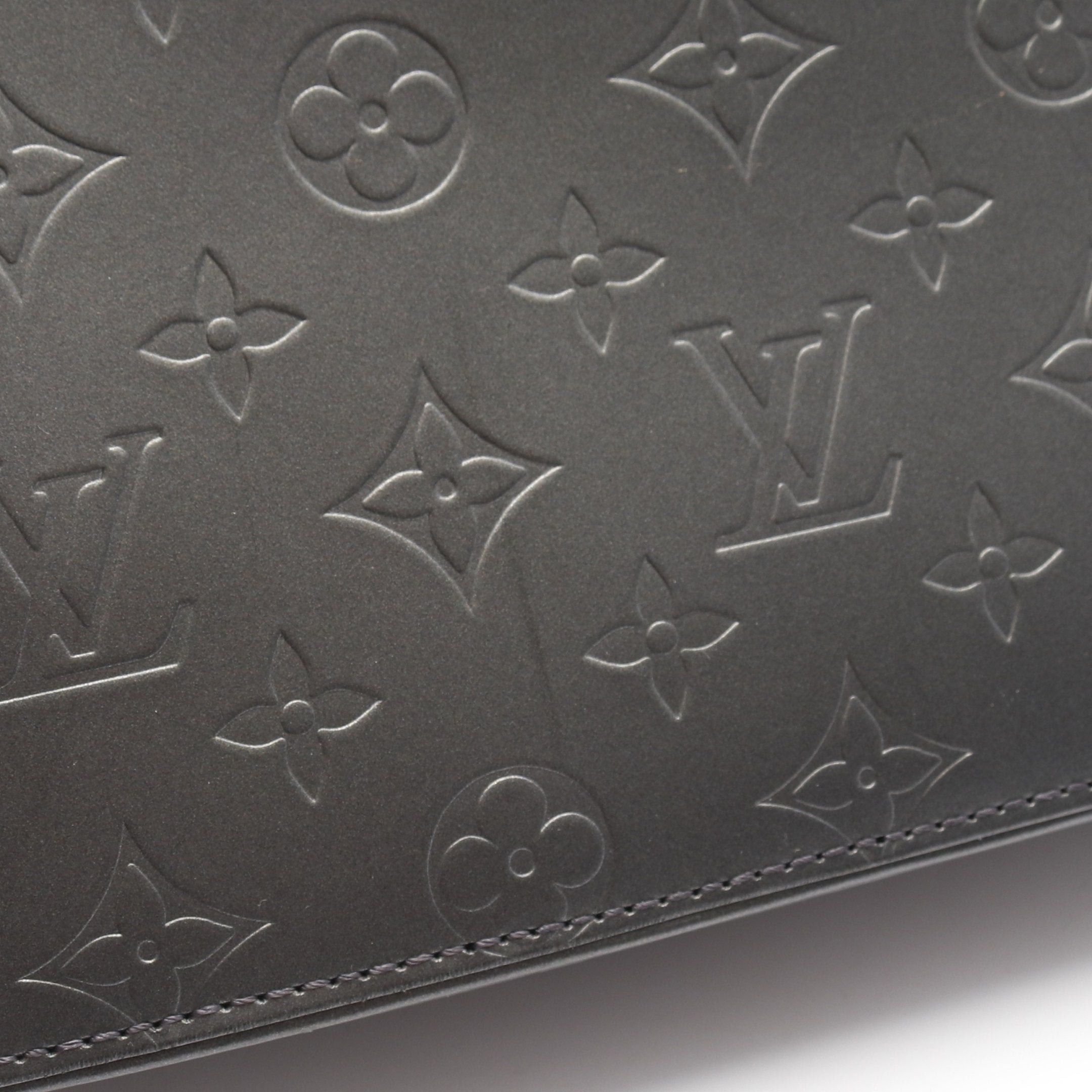 Louis Vuitton Louis Vuitton Stockton Monogram Mat Noir Handbag Leather Black Size ONE SIZE - 6 Thumbnail