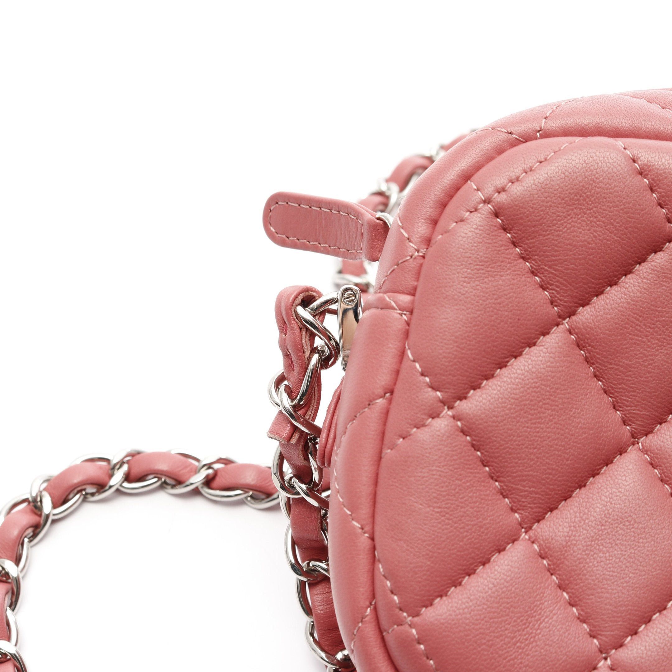 Chanel Chanel Matelasse Chain Shoulder Bag Lambskin Pink Silver Hardware Size ONE SIZE - 8 Thumbnail
