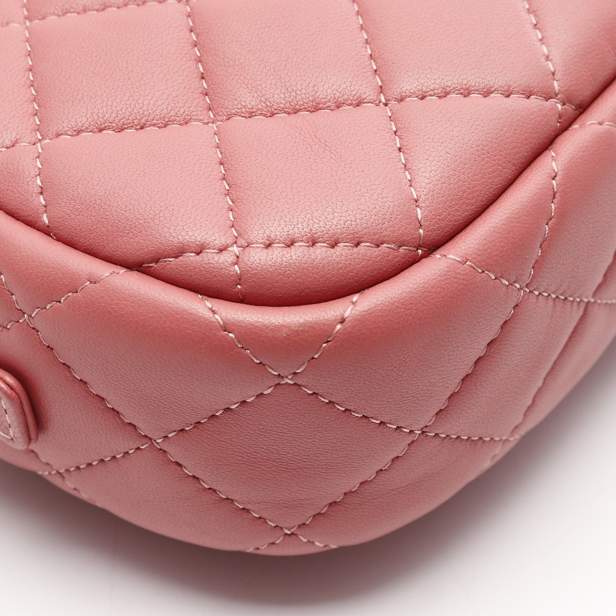 Chanel Chanel Matelasse Chain Shoulder Bag Lambskin Pink Silver Hardware Size ONE SIZE - 6 Thumbnail
